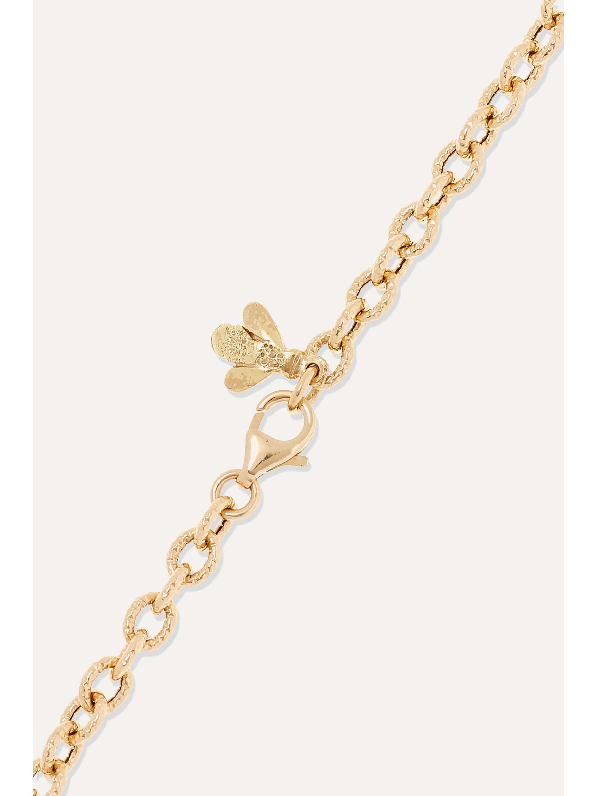 CAROLINA BUCCI Florentine 18-karat gold necklace