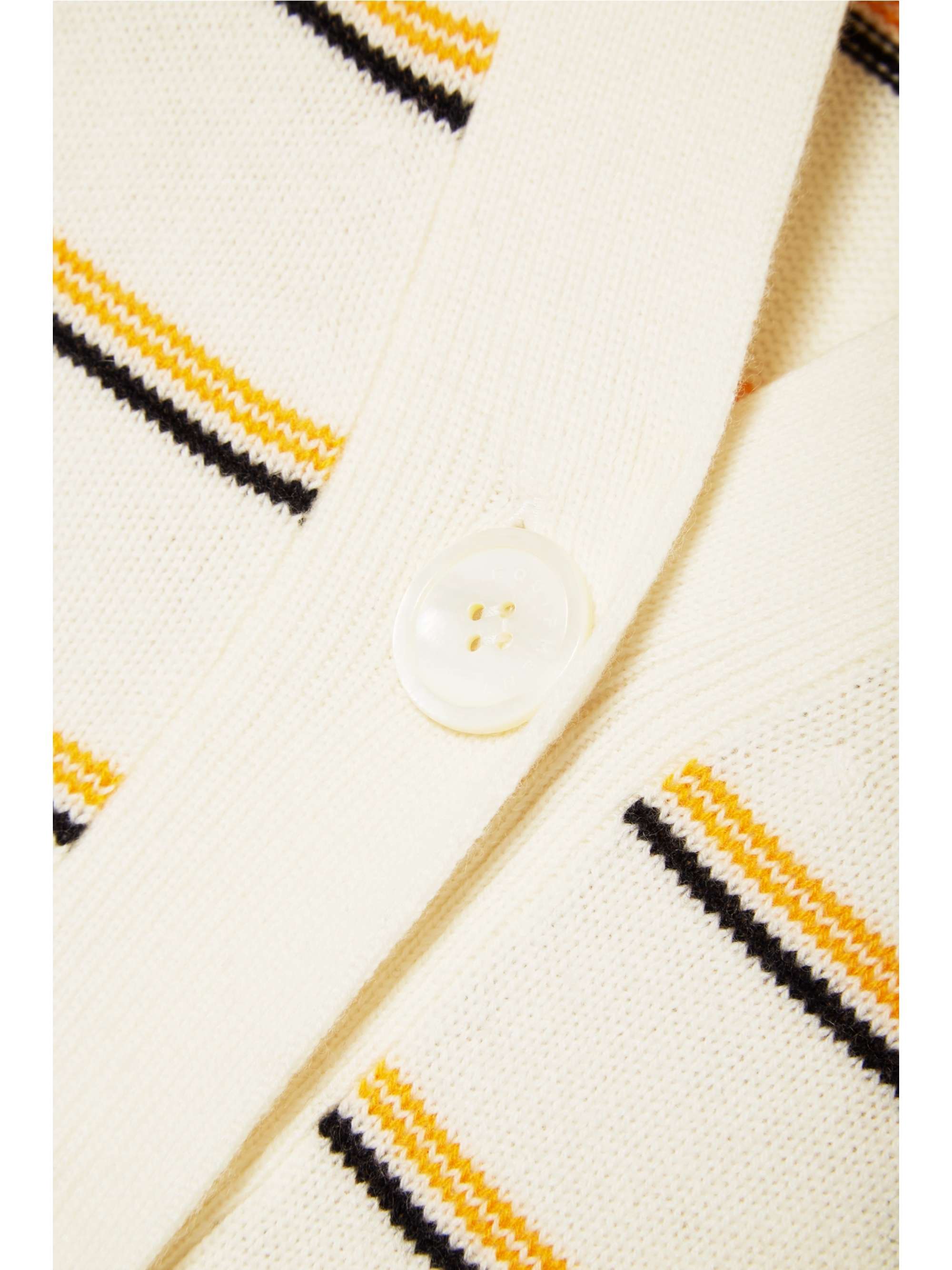 EQUIPMENT Elder striped wool and cashmere-blend cardigan