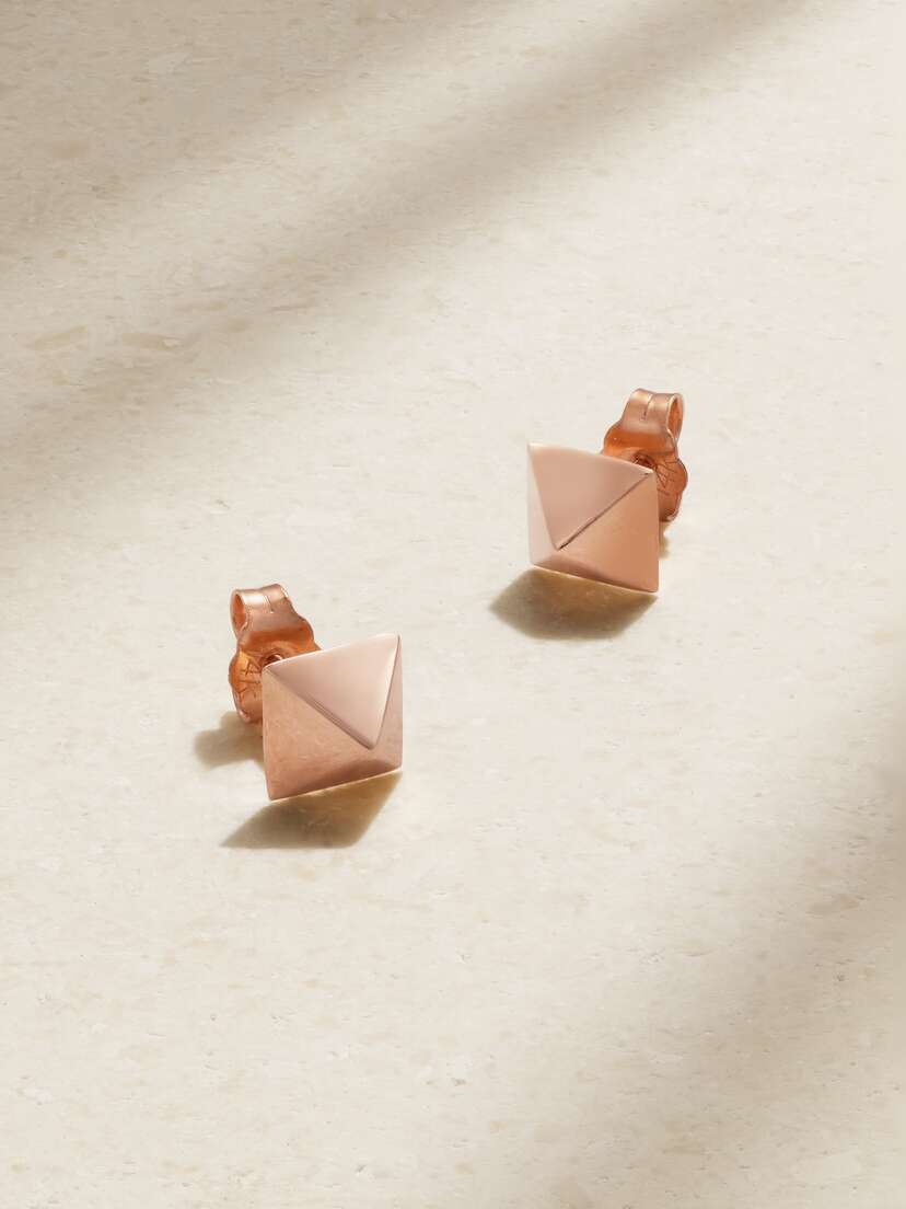 Anita Ko Spike 14-karat Rose Gold Earrings
