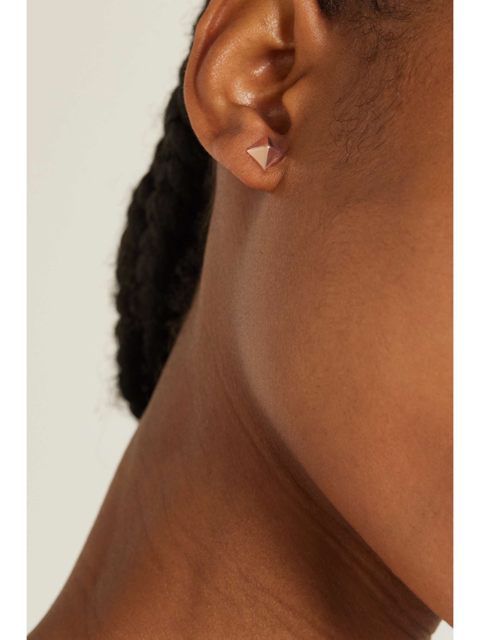 ANITA KO Spike 14-karat gold earrings