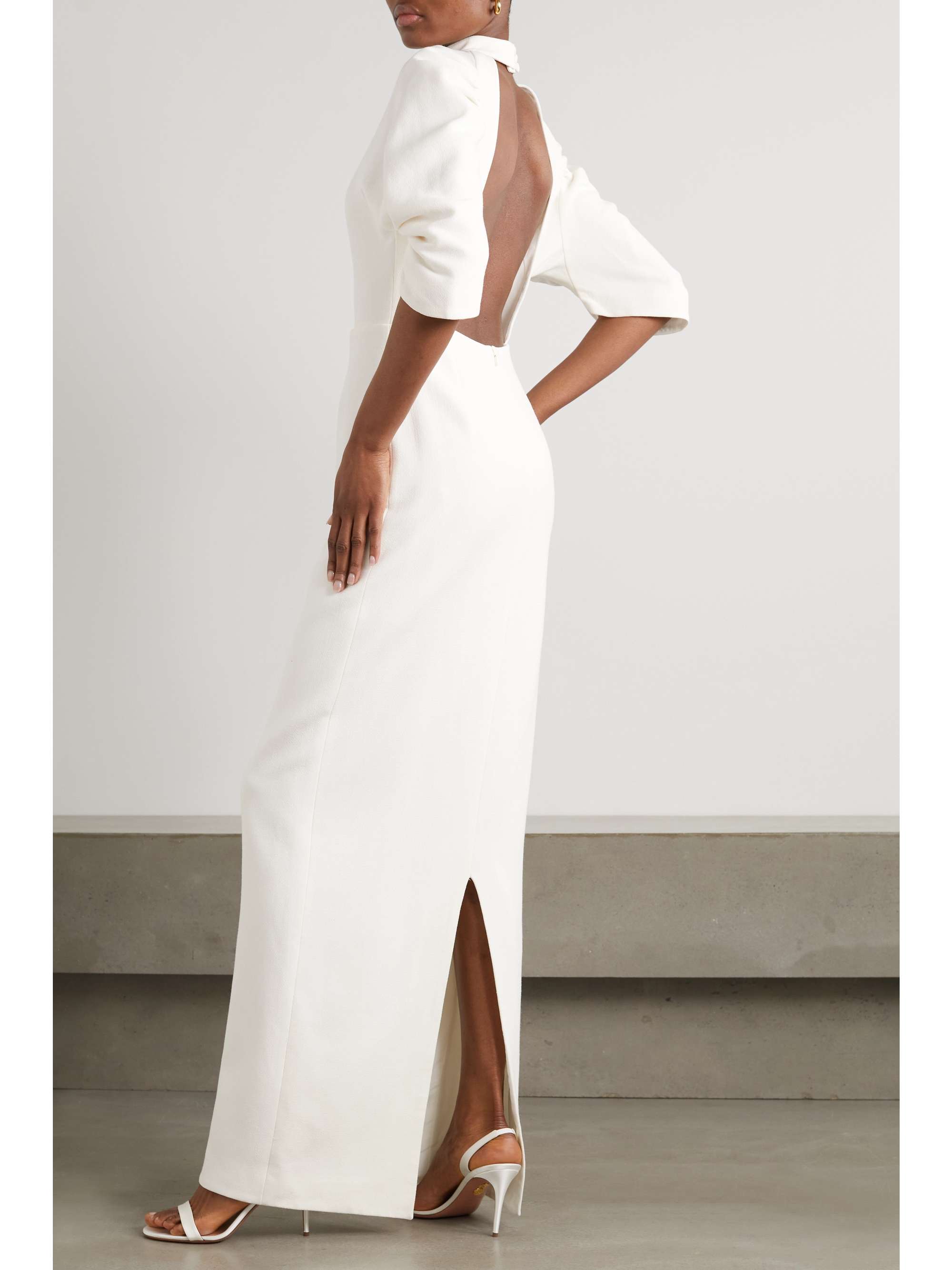 EMILIA WICKSTEAD Sharonella open-back wool-crepe dress