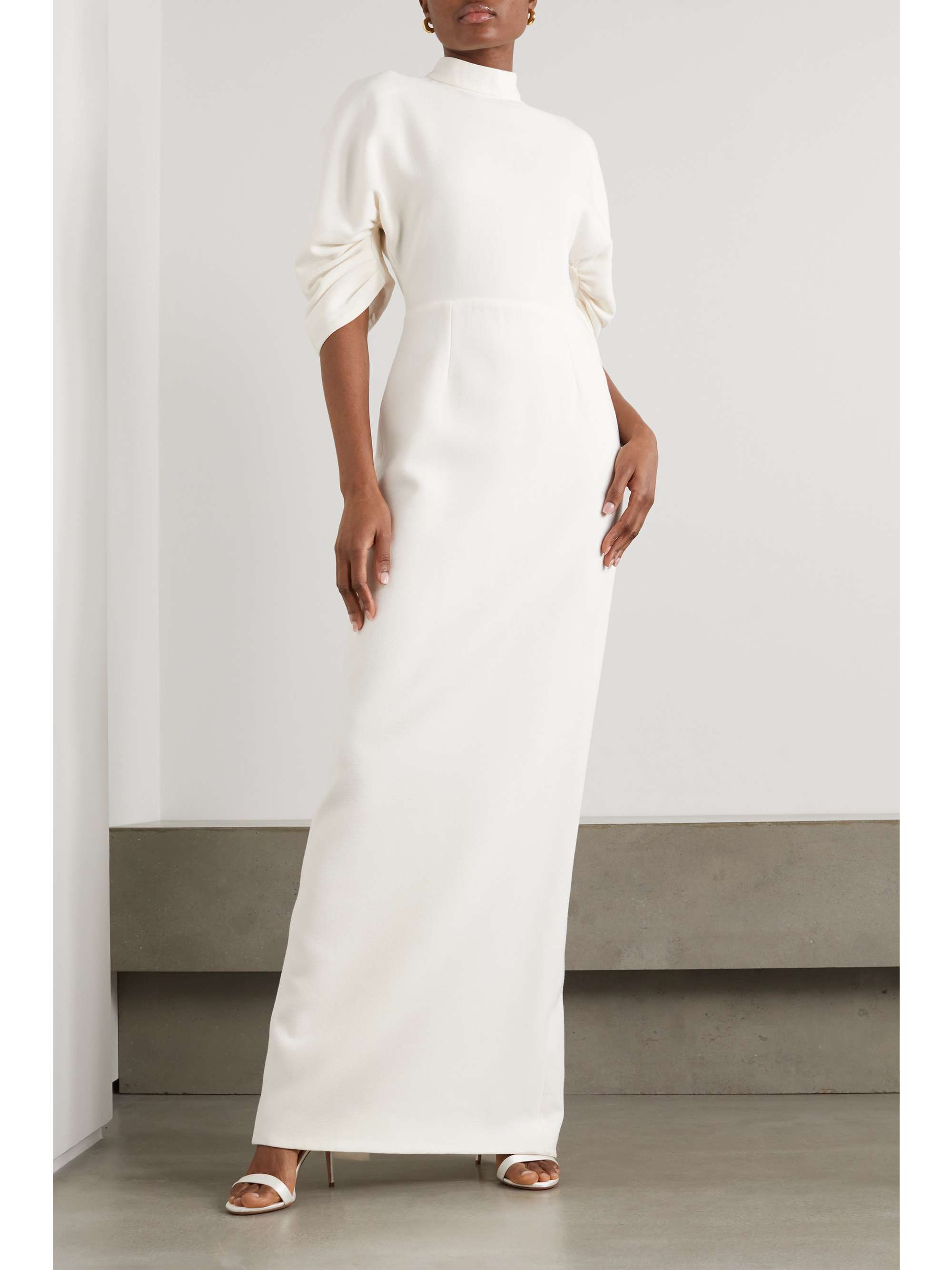 EMILIA WICKSTEAD Sharonella open-back wool-crepe dress