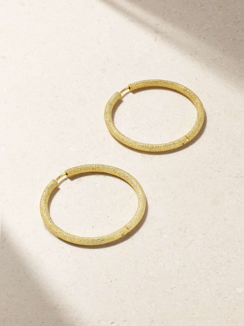 Carolina Bucci Florentine 18-karat Gold Hoop Earrings