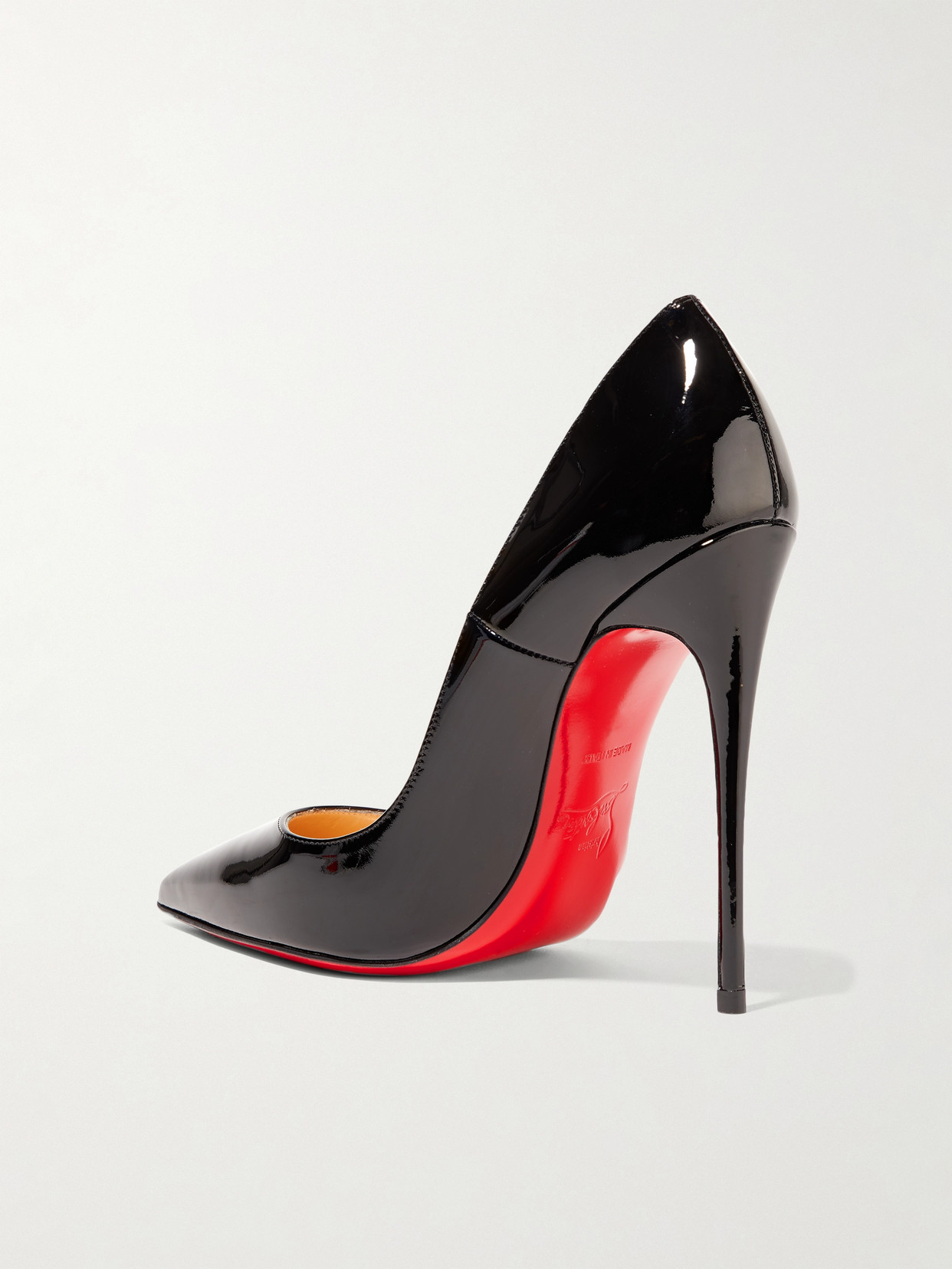 Shop Christian Louboutin So Kate 120 Patent-leather Pumps In Black