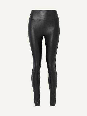 SPANX, Pants & Jumpsuits, Spanx Faux Leather Leggings In Black Size Small  2437