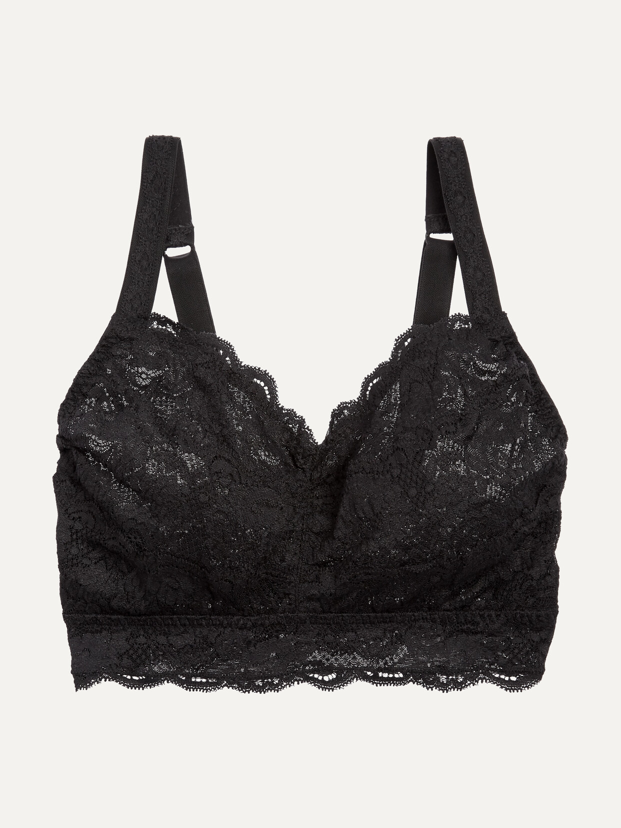 Cosabella Never Say Never Curvy Sweetie Dd-f Stretch-lace Soft-cup Bra In Black