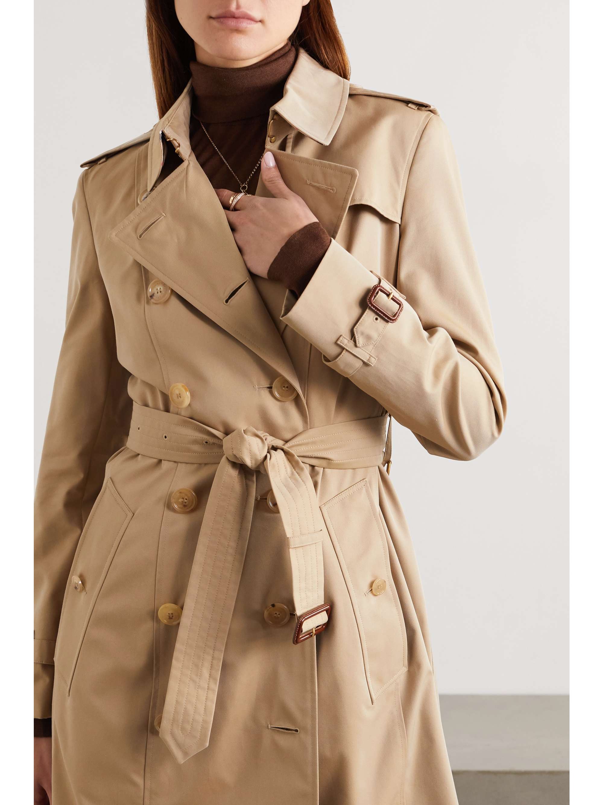 BURBERRY The Chelsea cotton-gabardine trench coat | NET-A-PORTER