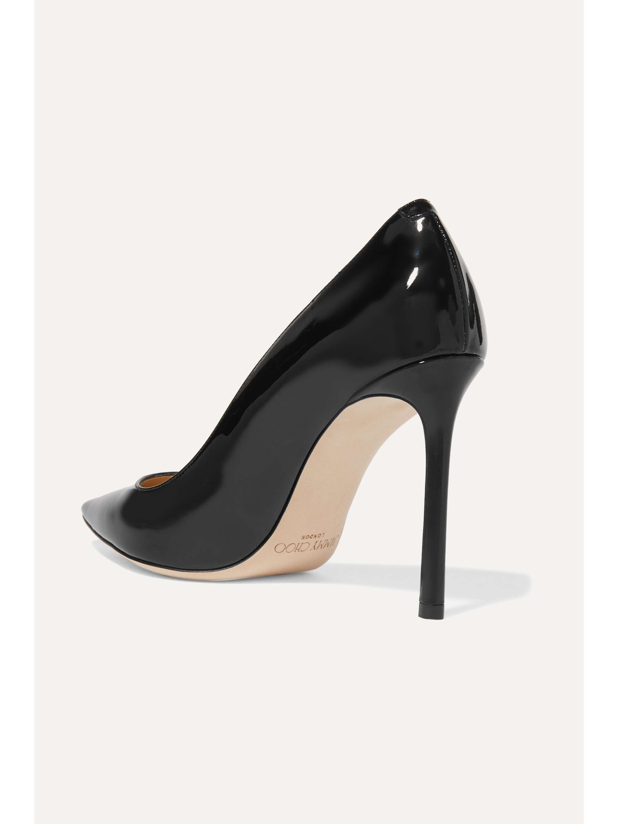 JIMMY CHOO Romy 100 patentleather pumps NETAPORTER