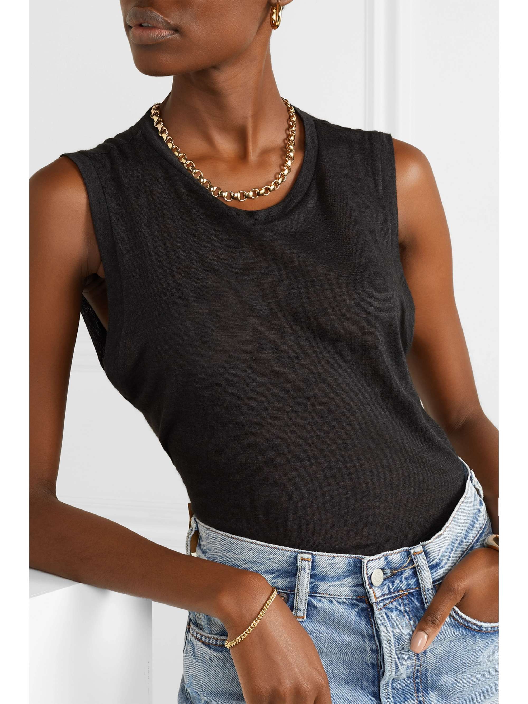 LAURA LOMBARDI + NET SUSTAIN Franca gold-plated necklace