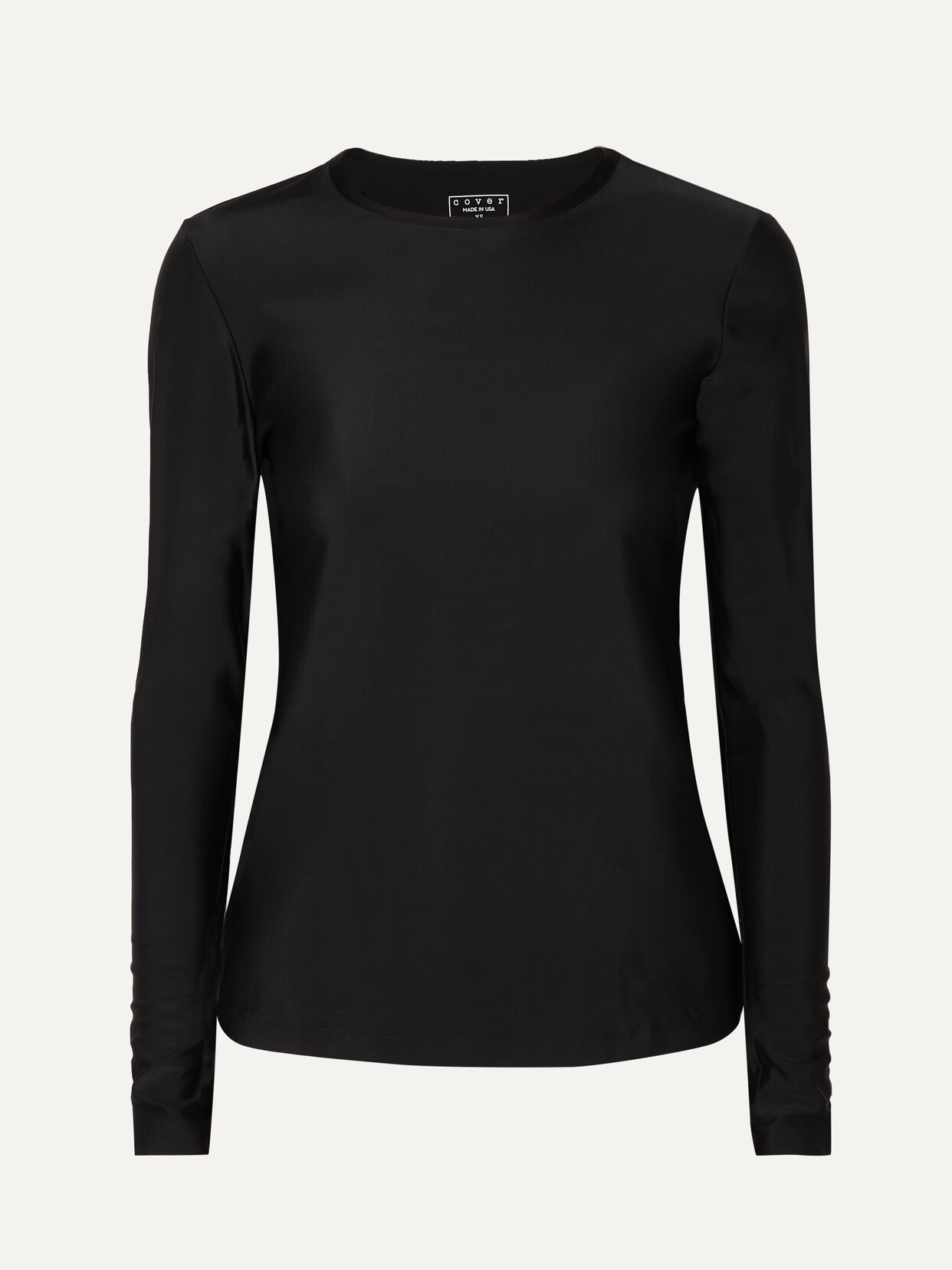 Shop Cover + Net Sustain Upf 50+ Stretch Recycled Rash Guard In Black