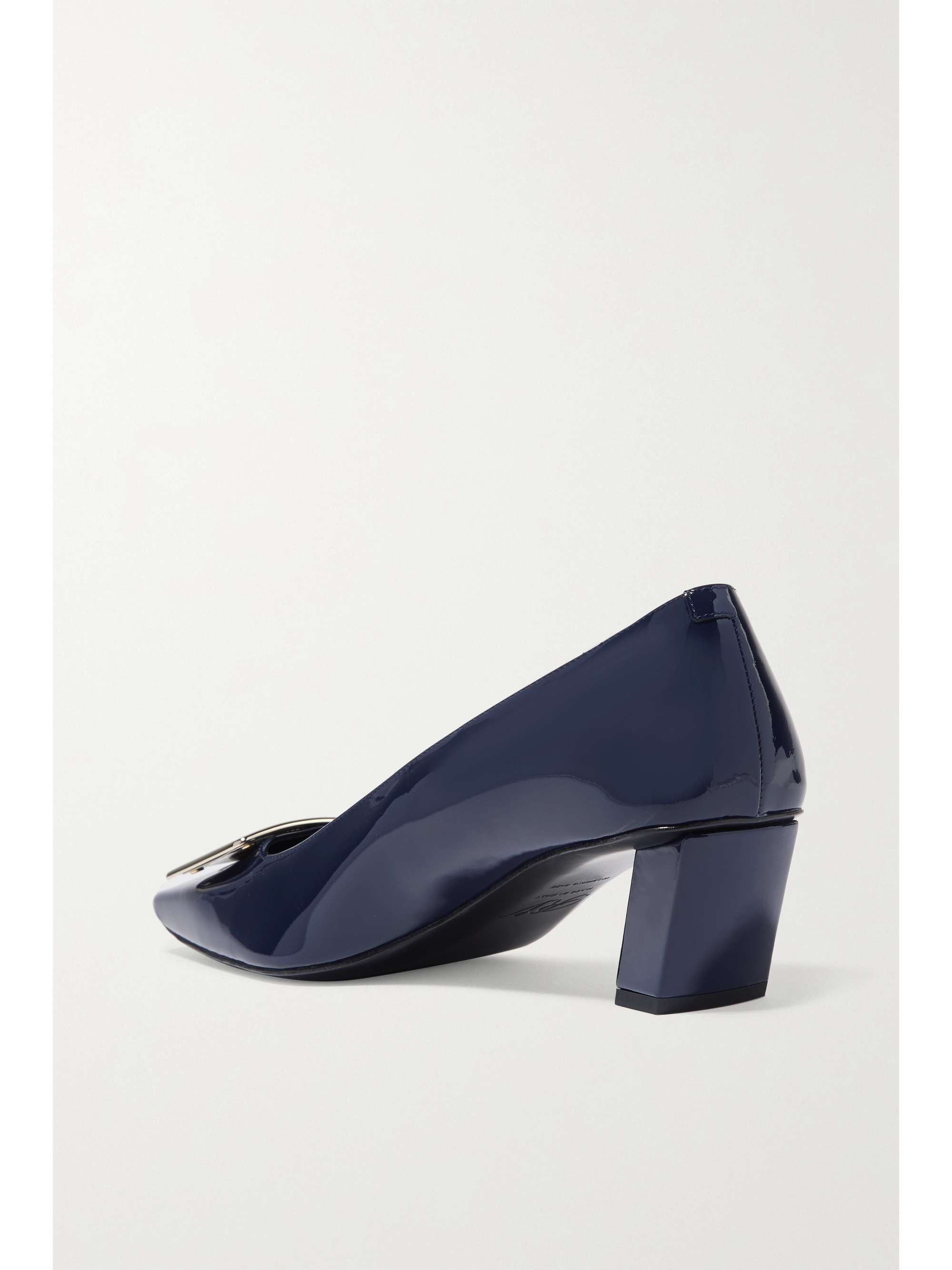 ROGER VIVIER Belle Vivier leather-trimmed bouclé-tweed pumps