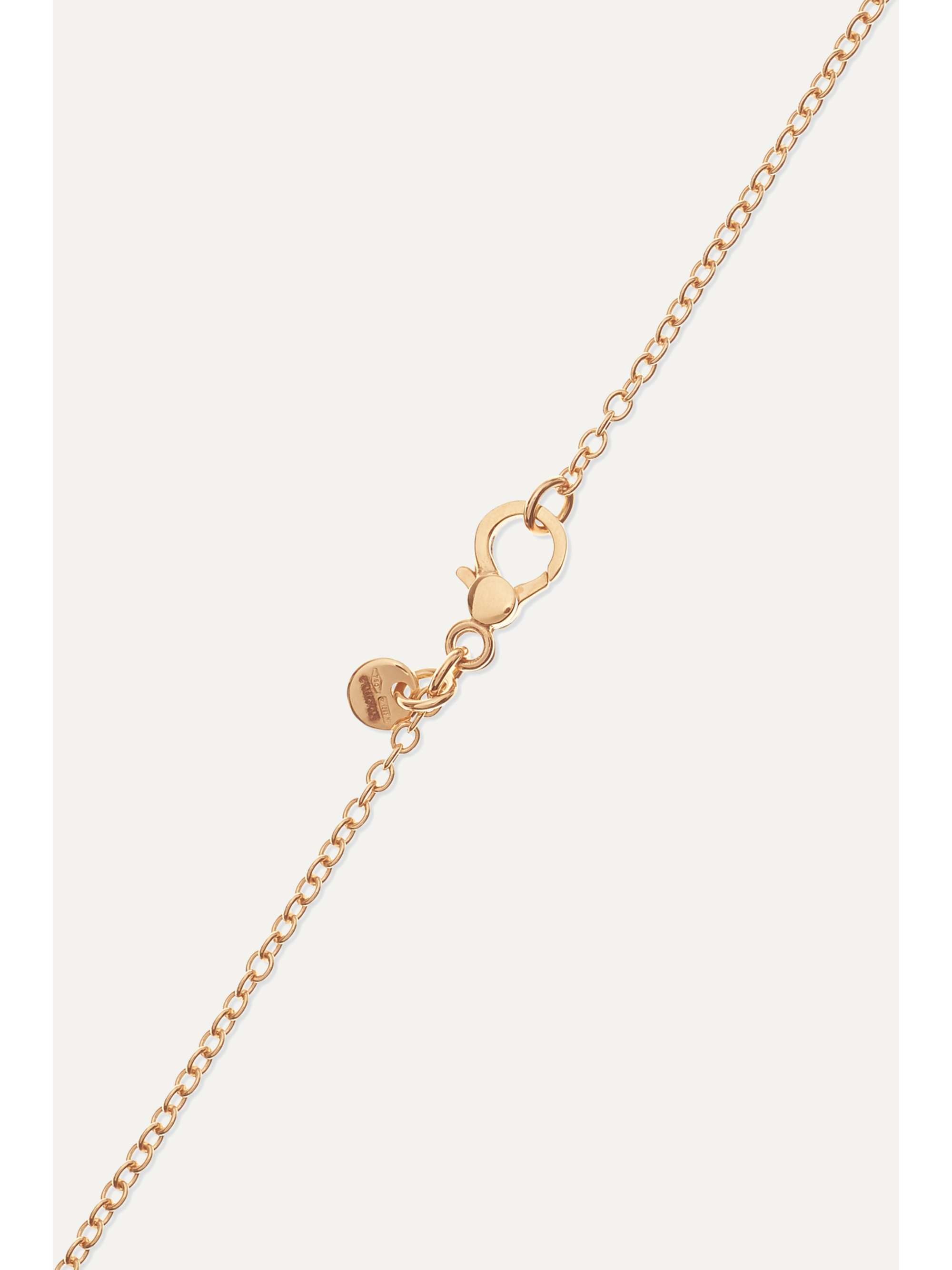 POMELLATO Orsetto medium 18-karat rose gold diamond necklace