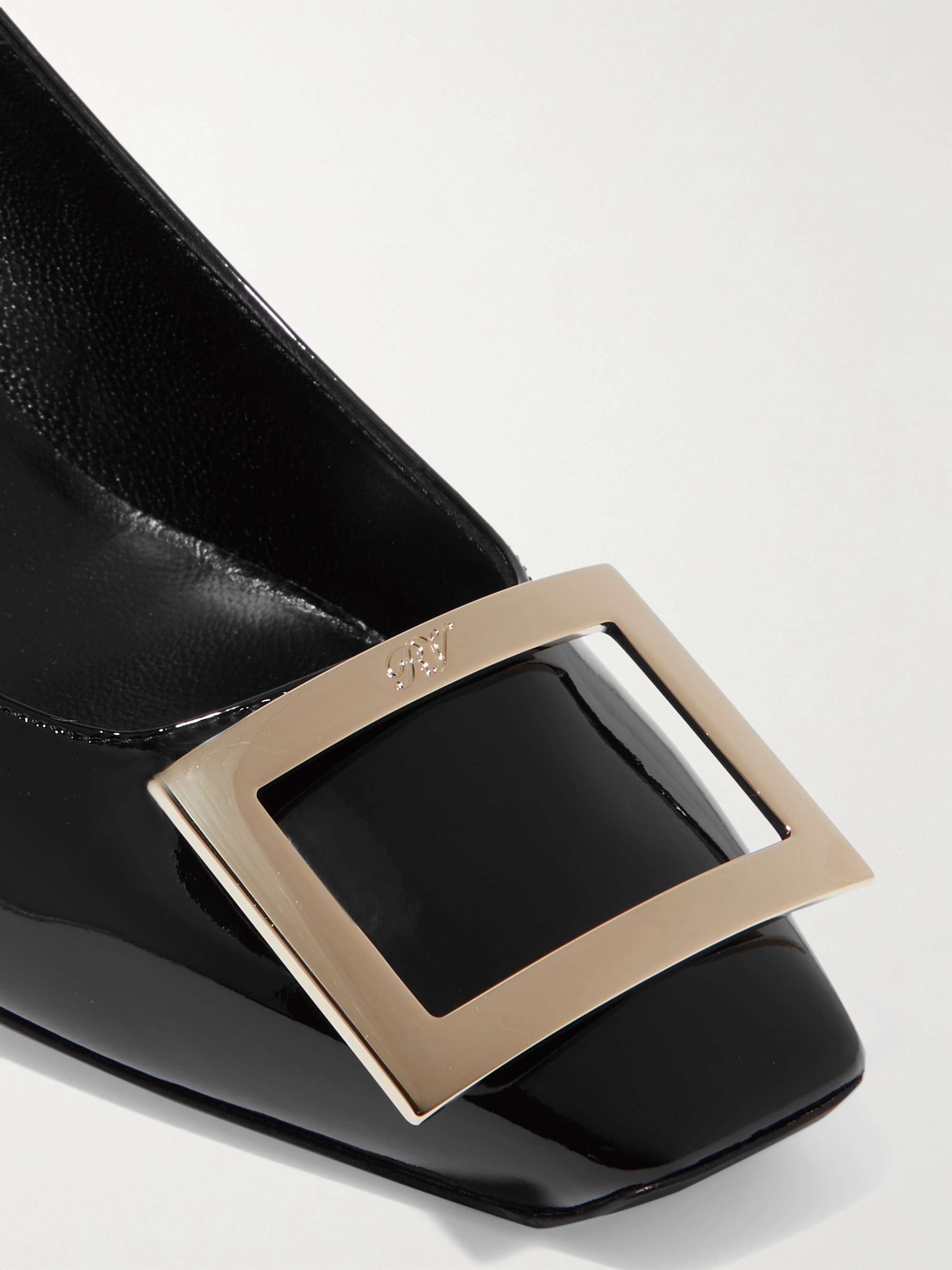 ROGER VIVIER Decollete Trompette patent-leather pumps