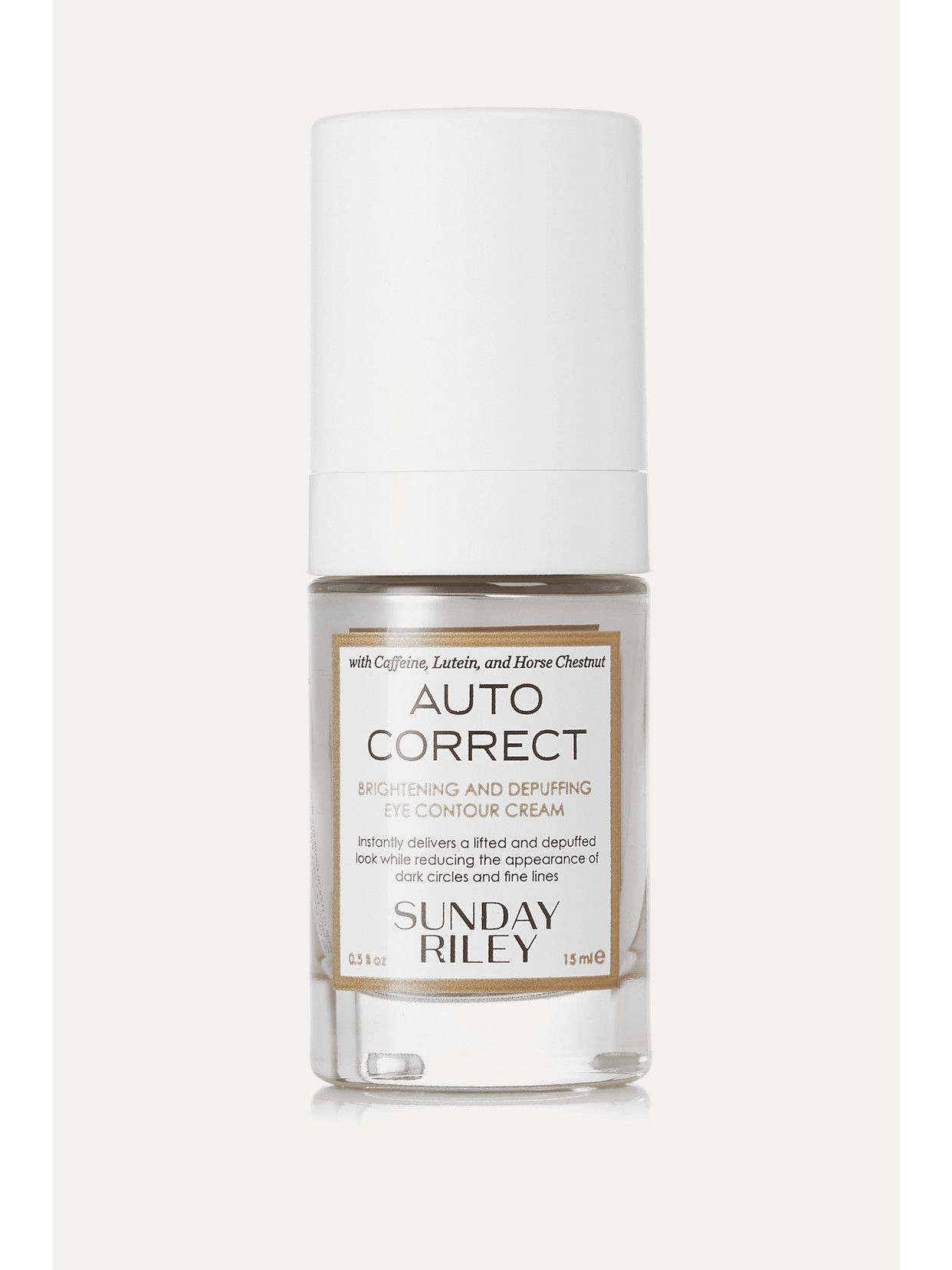 Sunday Riley Autocorrect Brightening And Depuffing Eye Contour Cream, 15ml - One Size In Colorless