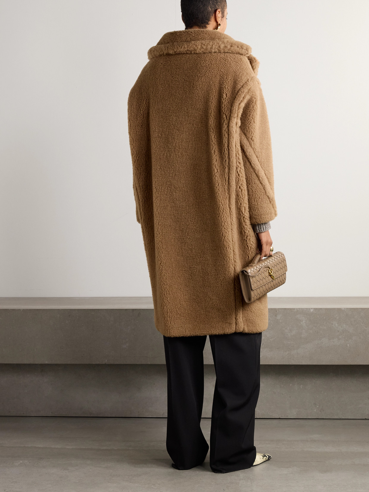 Max Mara Brown Teddy Coat In Brown