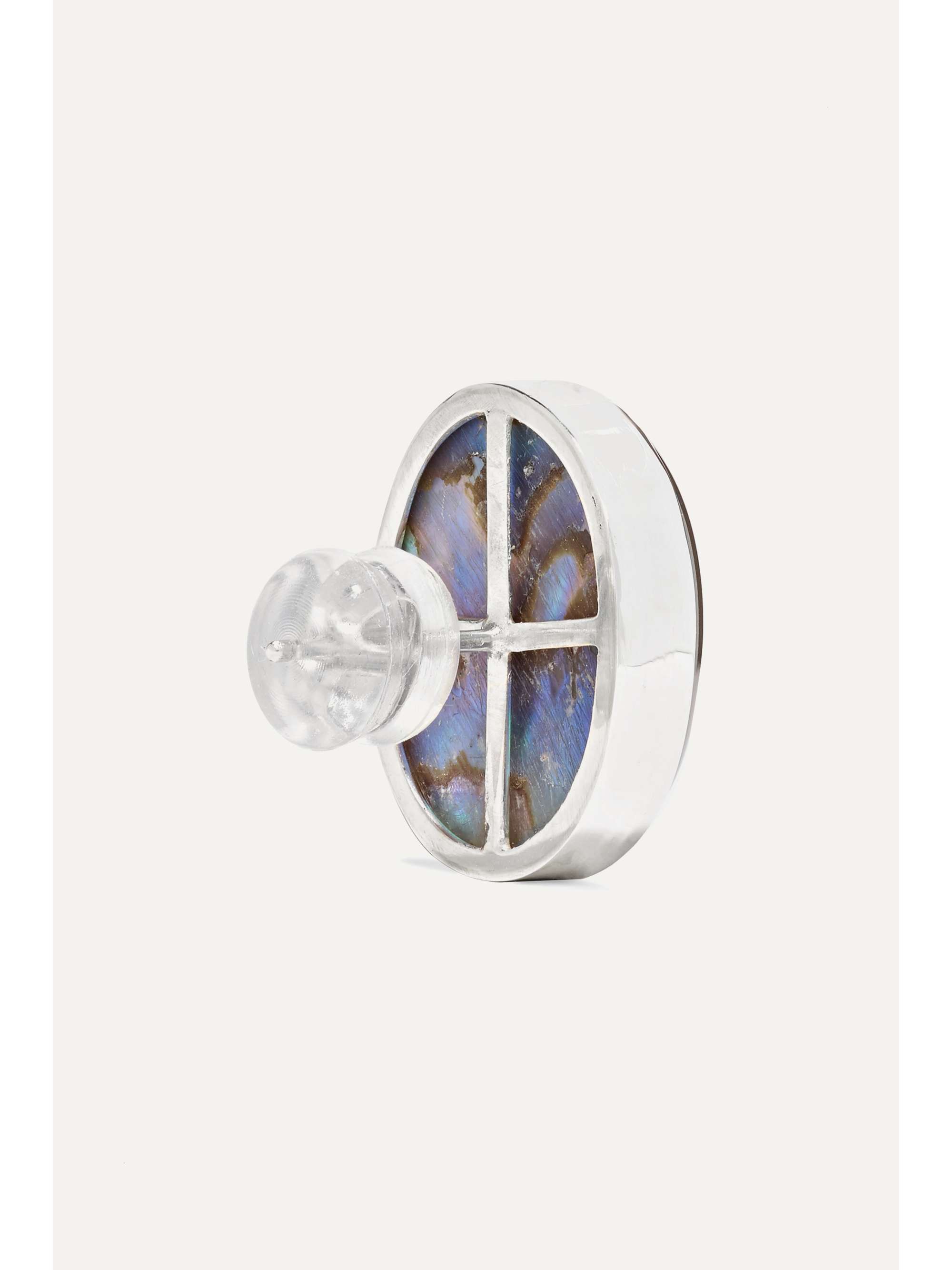 MELISSA JOY MANNING + NET SUSTAIN Ohrringe aus Sterlingsilber mit Muscheln und Quarzen