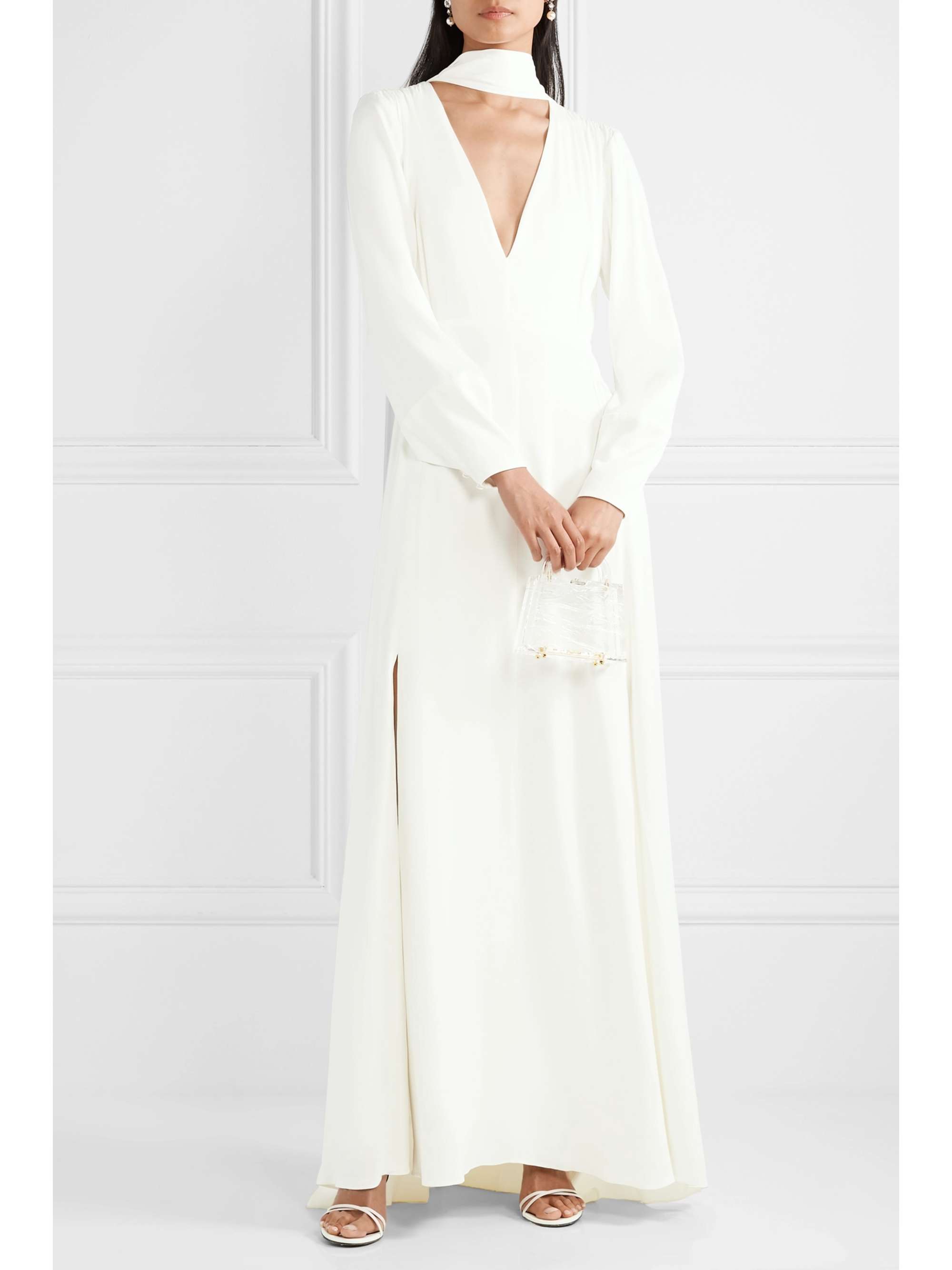 VANESSA COCCHIARO The Ada smocked satin gown