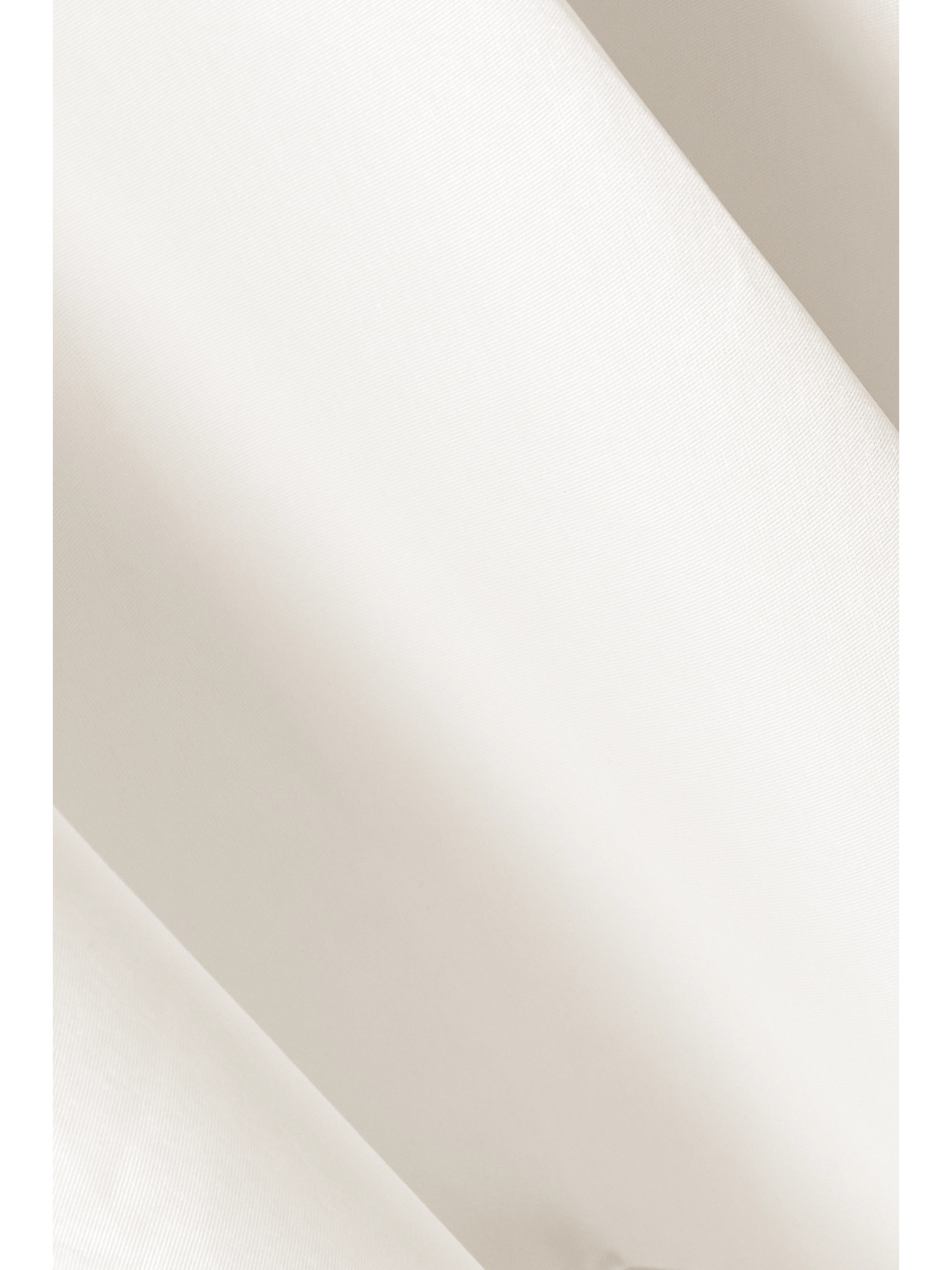 Halfpenny London Jackson strapless asymmetric duchesse-satin gown