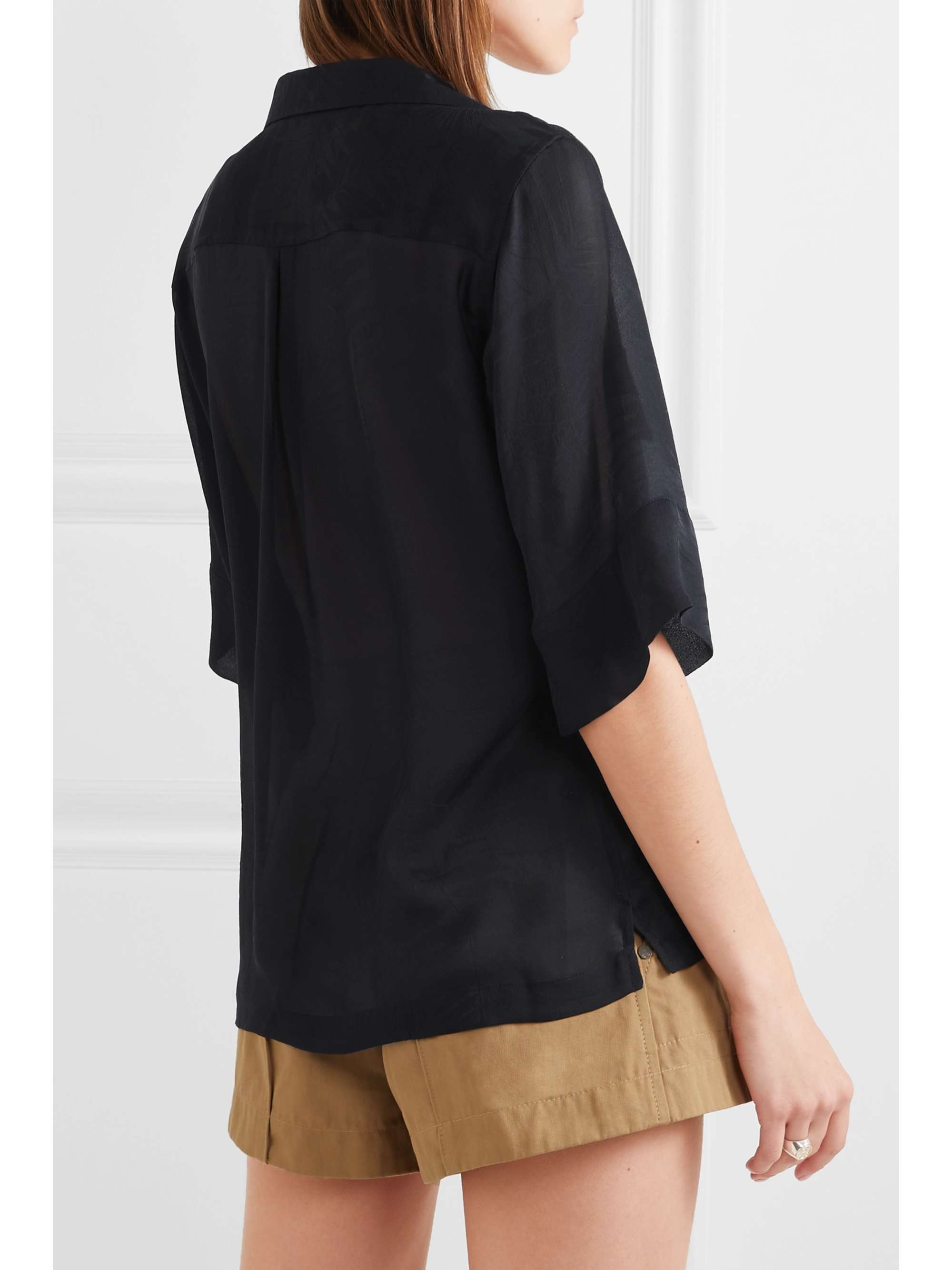 EQUIPMENT Parnella silk-jacquard shirt