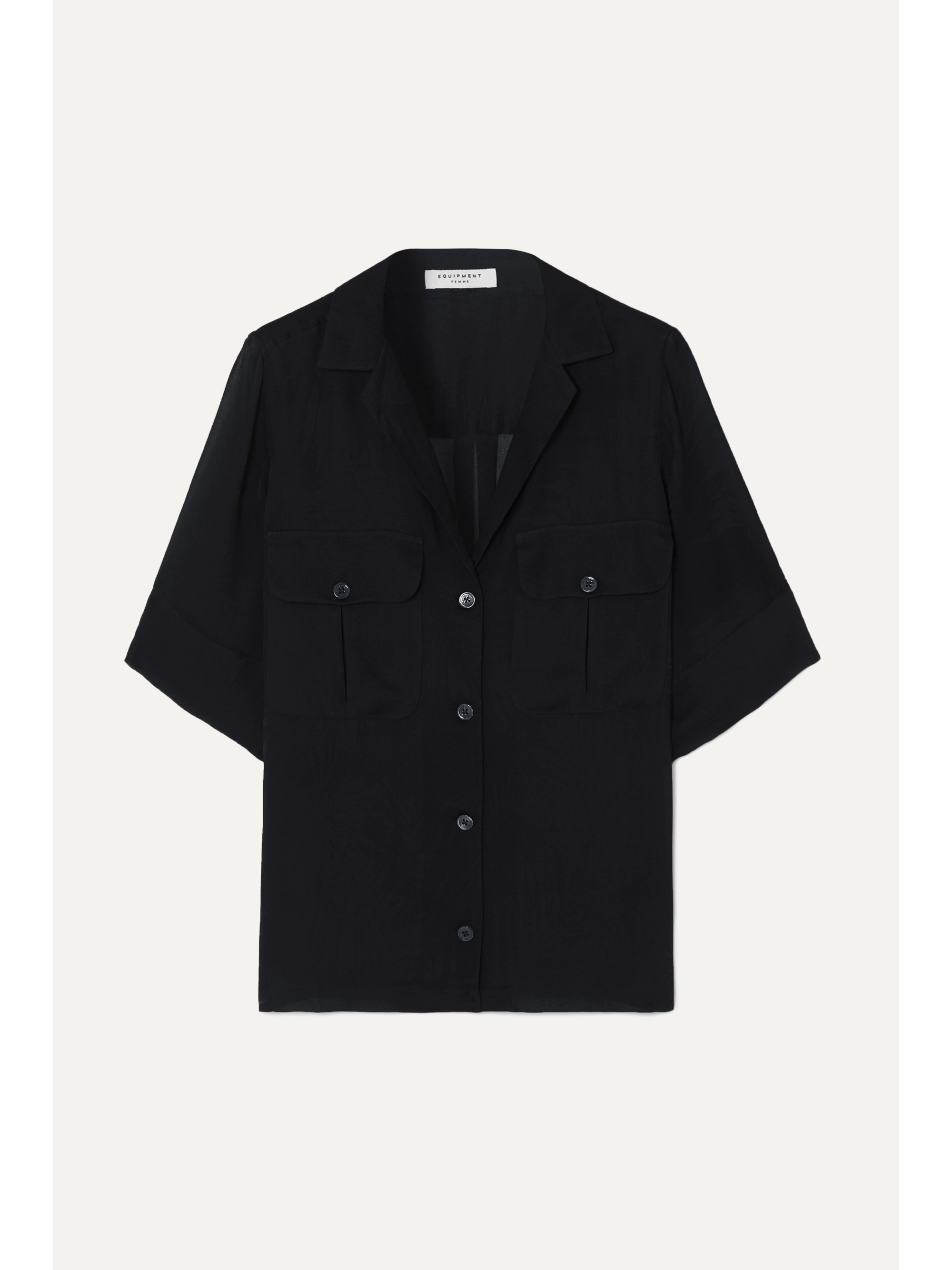 Equipment Parnella silk-jacquard shirt thumbnail