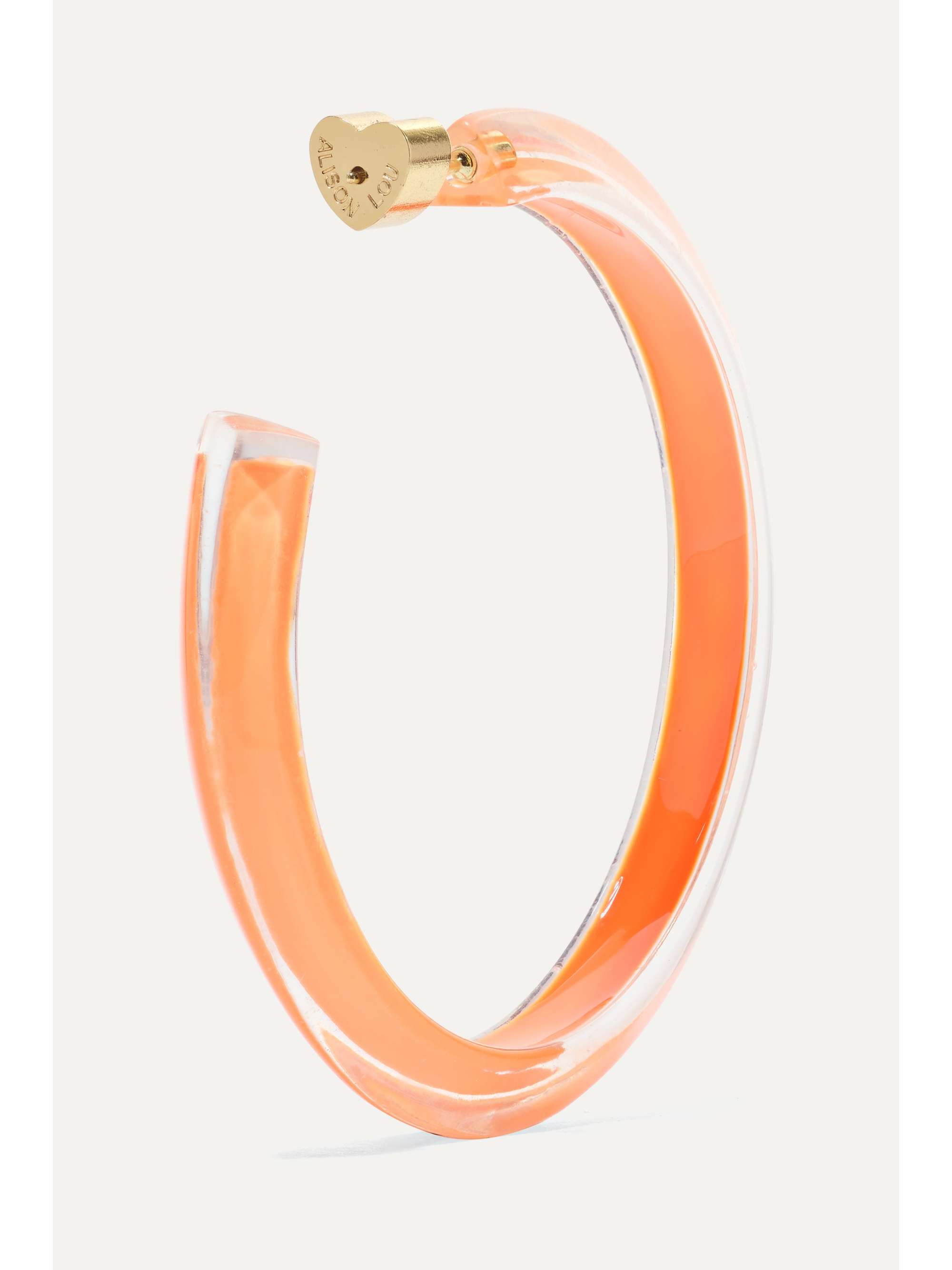 ALISON LOU Créoles en acrylique Lucite et émail Medium Jelly