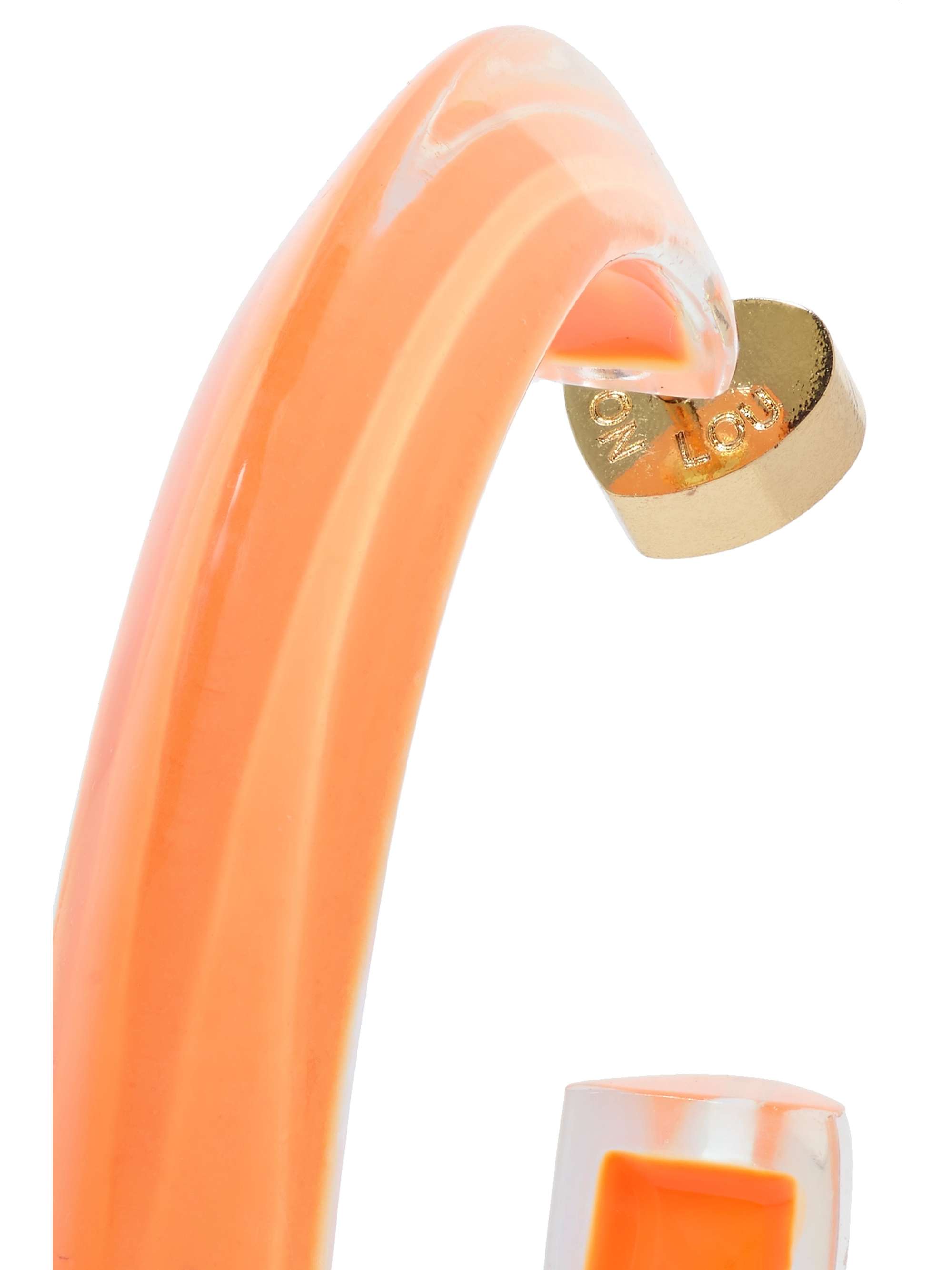 ALISON LOU Créoles en acrylique Lucite et émail Medium Jelly