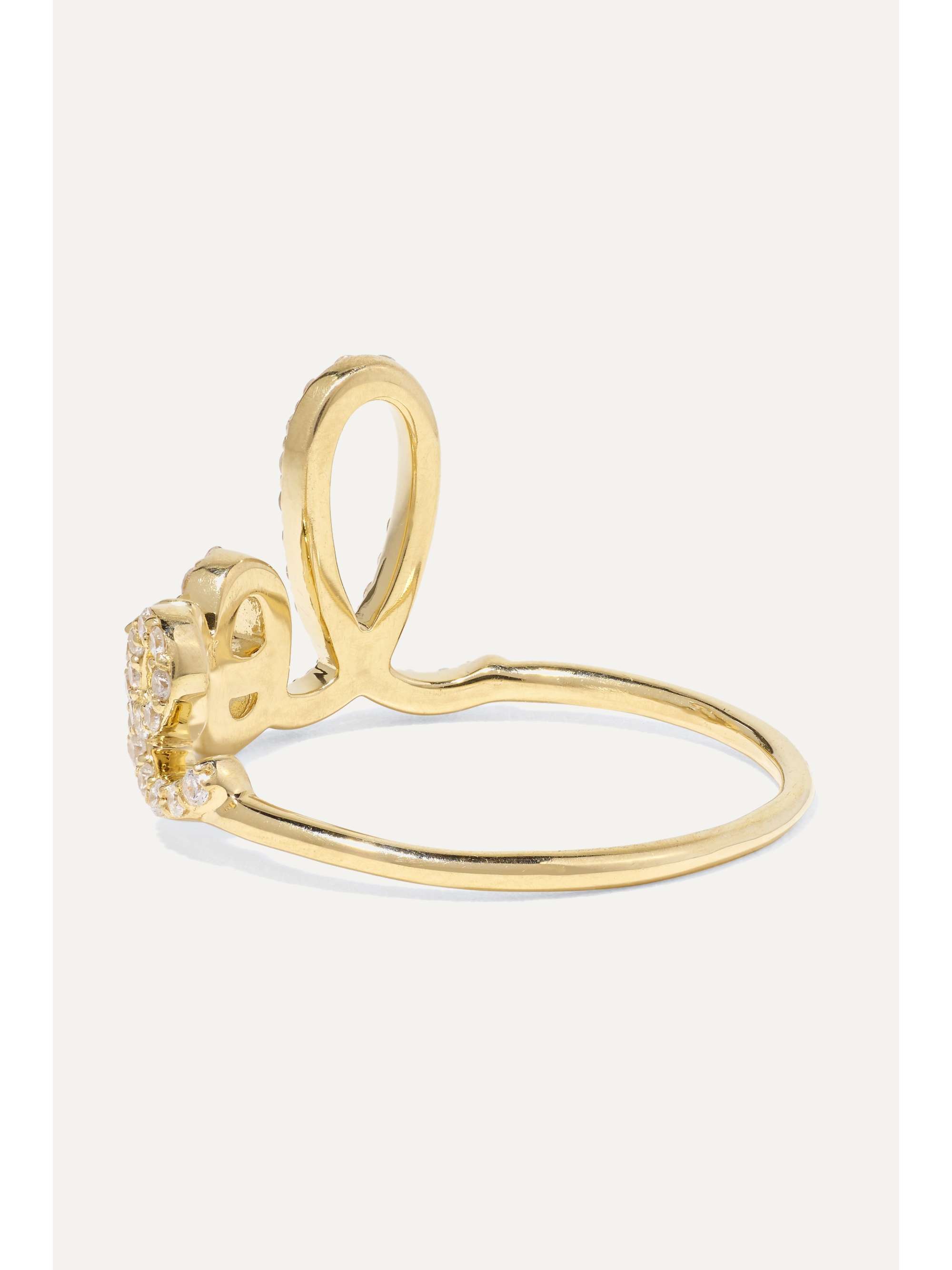 SYDNEY EVAN Large Love 14-karat gold sapphire ring