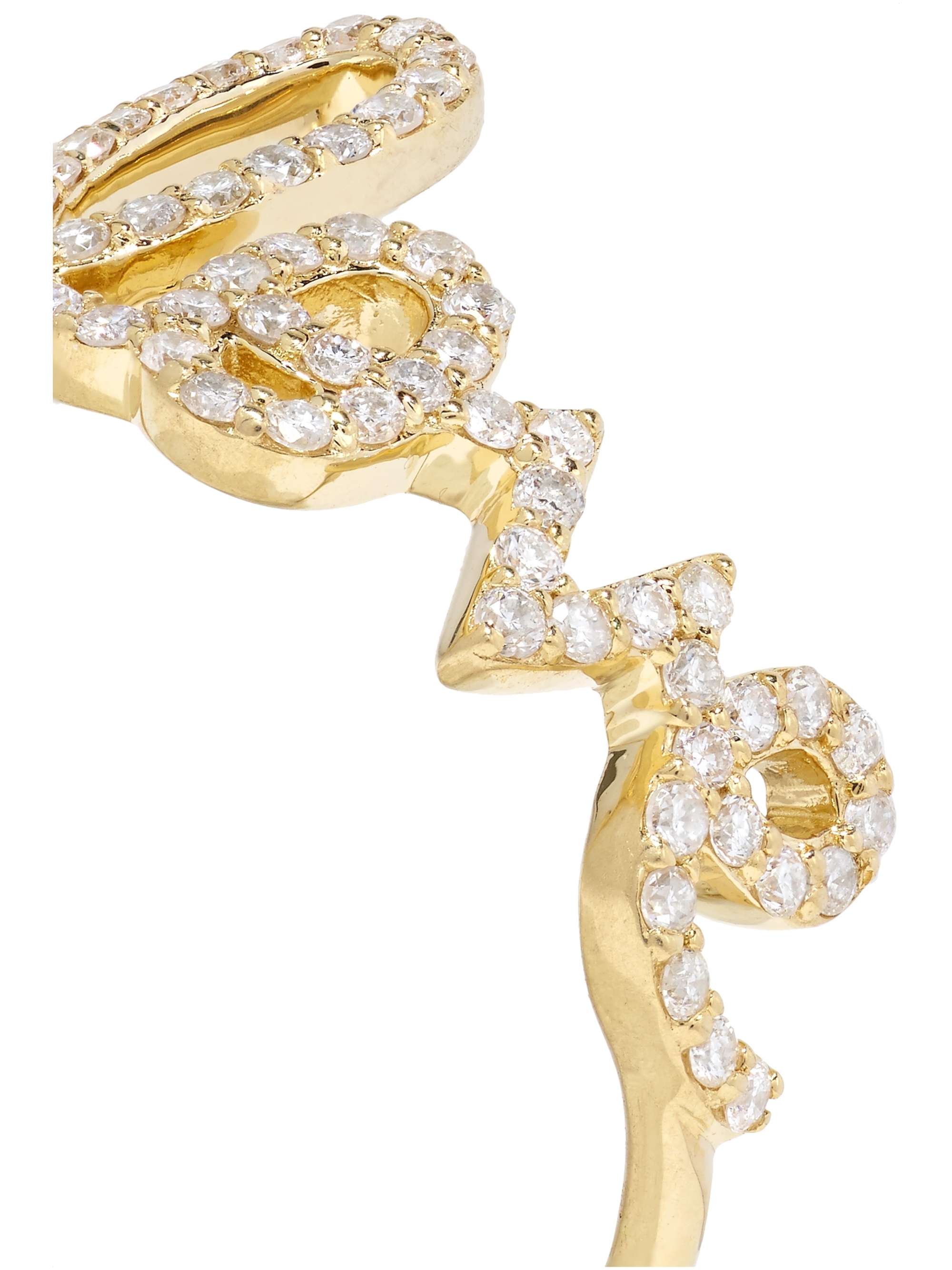 SYDNEY EVAN Large Love 14-karat gold sapphire ring