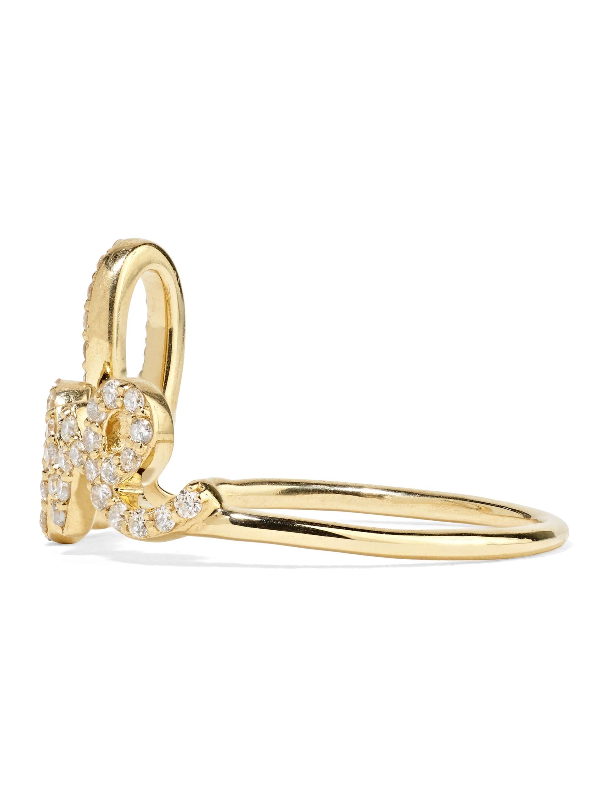 SYDNEY EVAN Large Love 14-karat gold sapphire ring