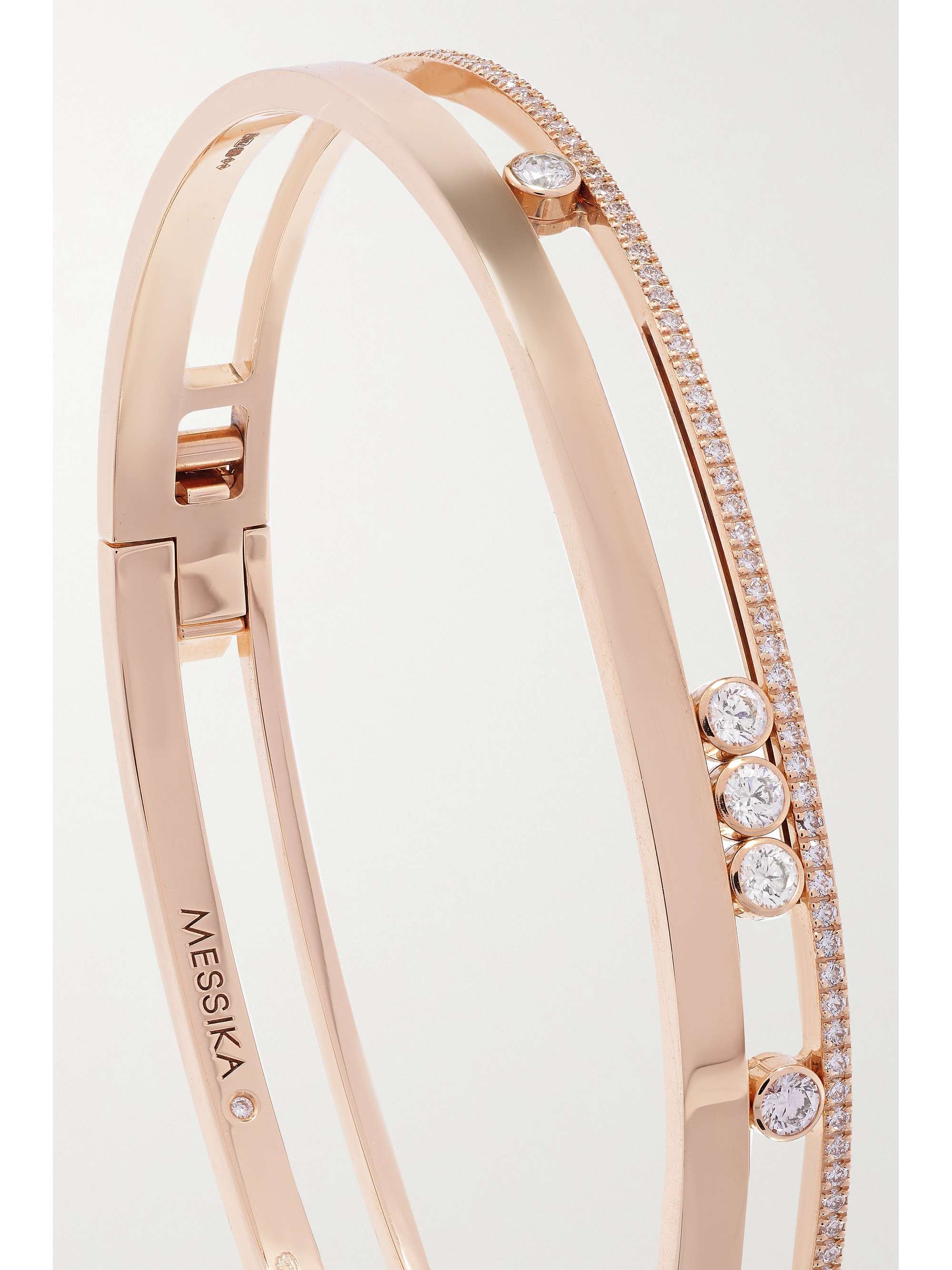 MESSIKA Bracelet en or blanc 18 carats (750/1000) et diamants Move Romane