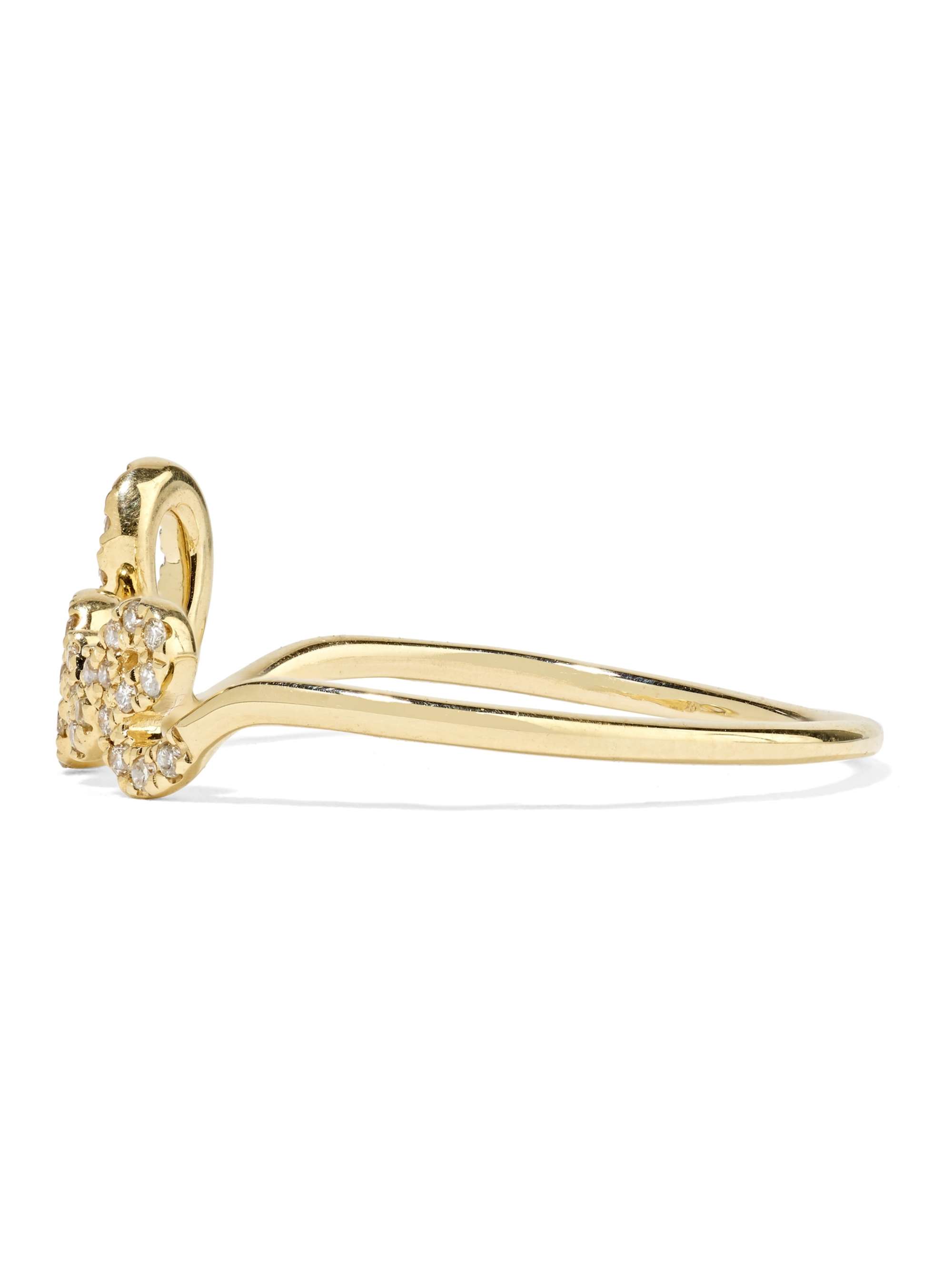 SYDNEY EVAN Love 14-karat gold diamond ring