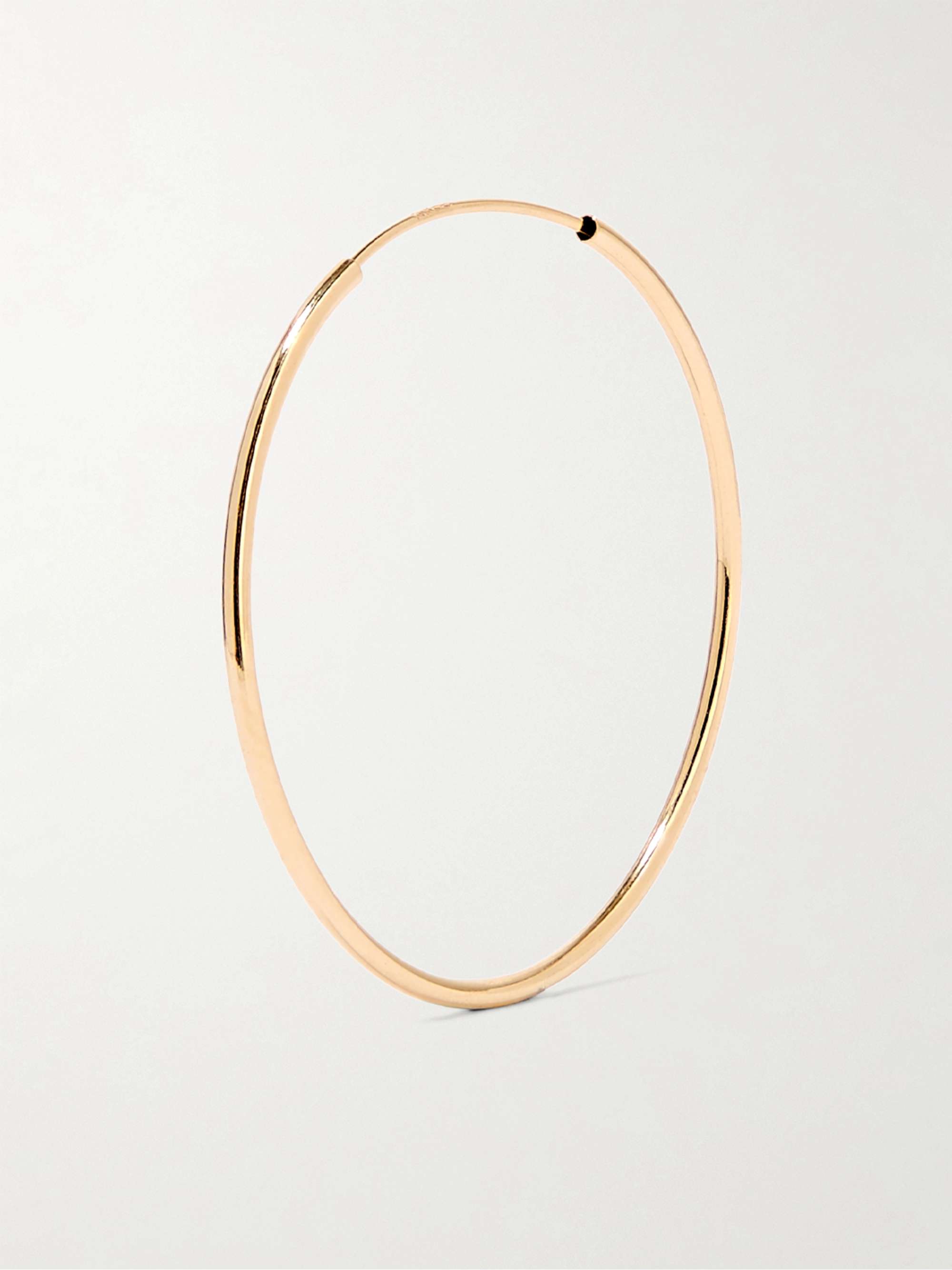 LOREN STEWART + NET SUSTAIN Infinity 14-karat gold hoop earrings