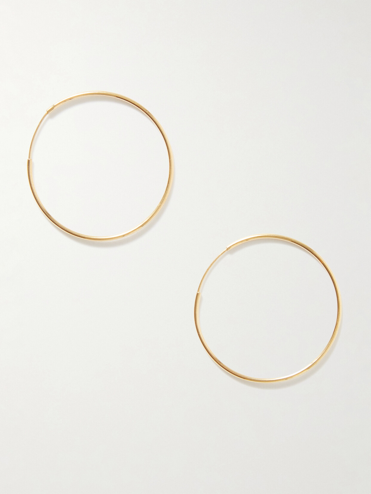 Loren Stewart + Net Sustain Infinity 14-karat Gold Hoop Earrings