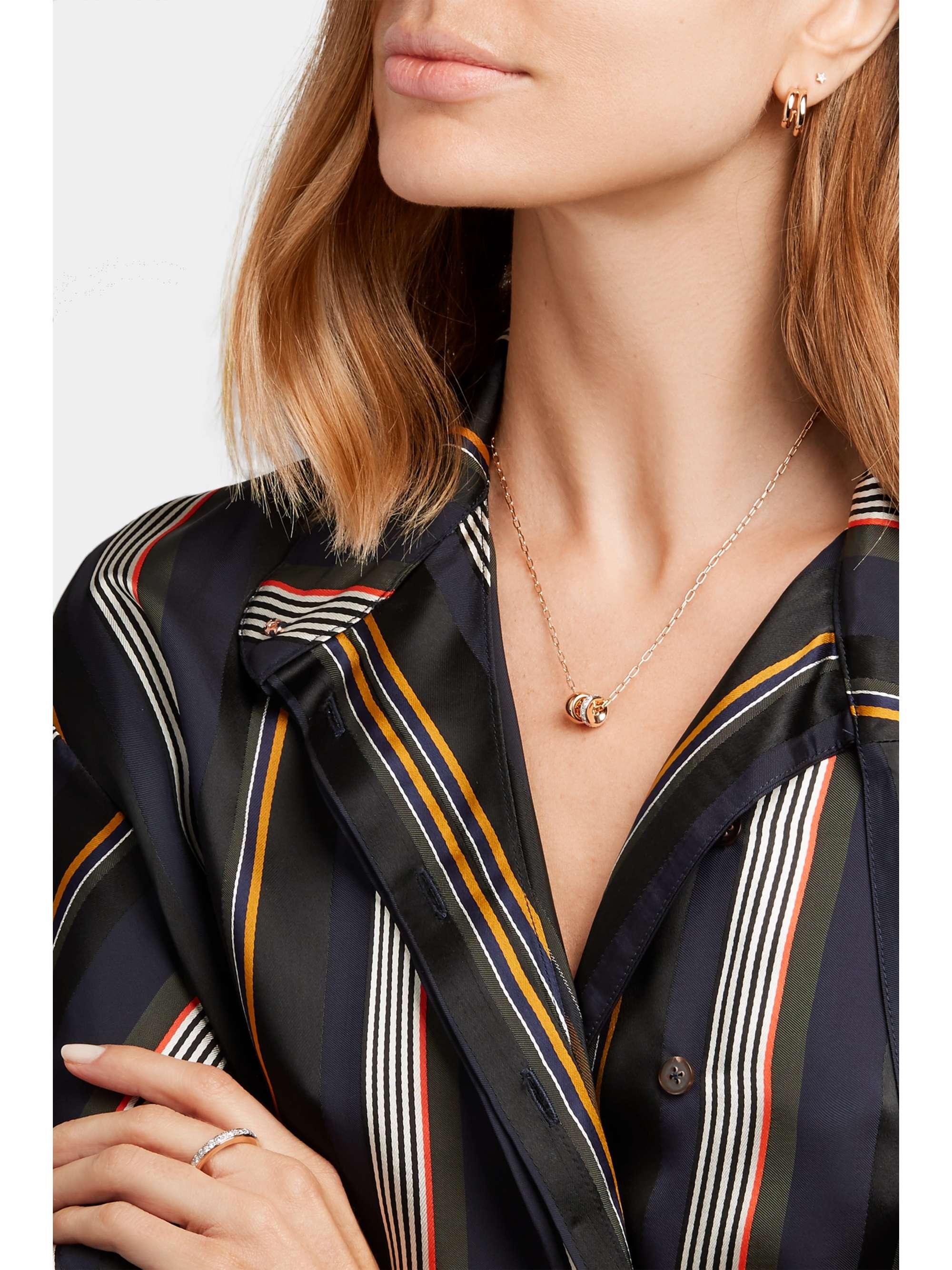 POMELLATO Iconica 18-karat rose gold diamond necklace