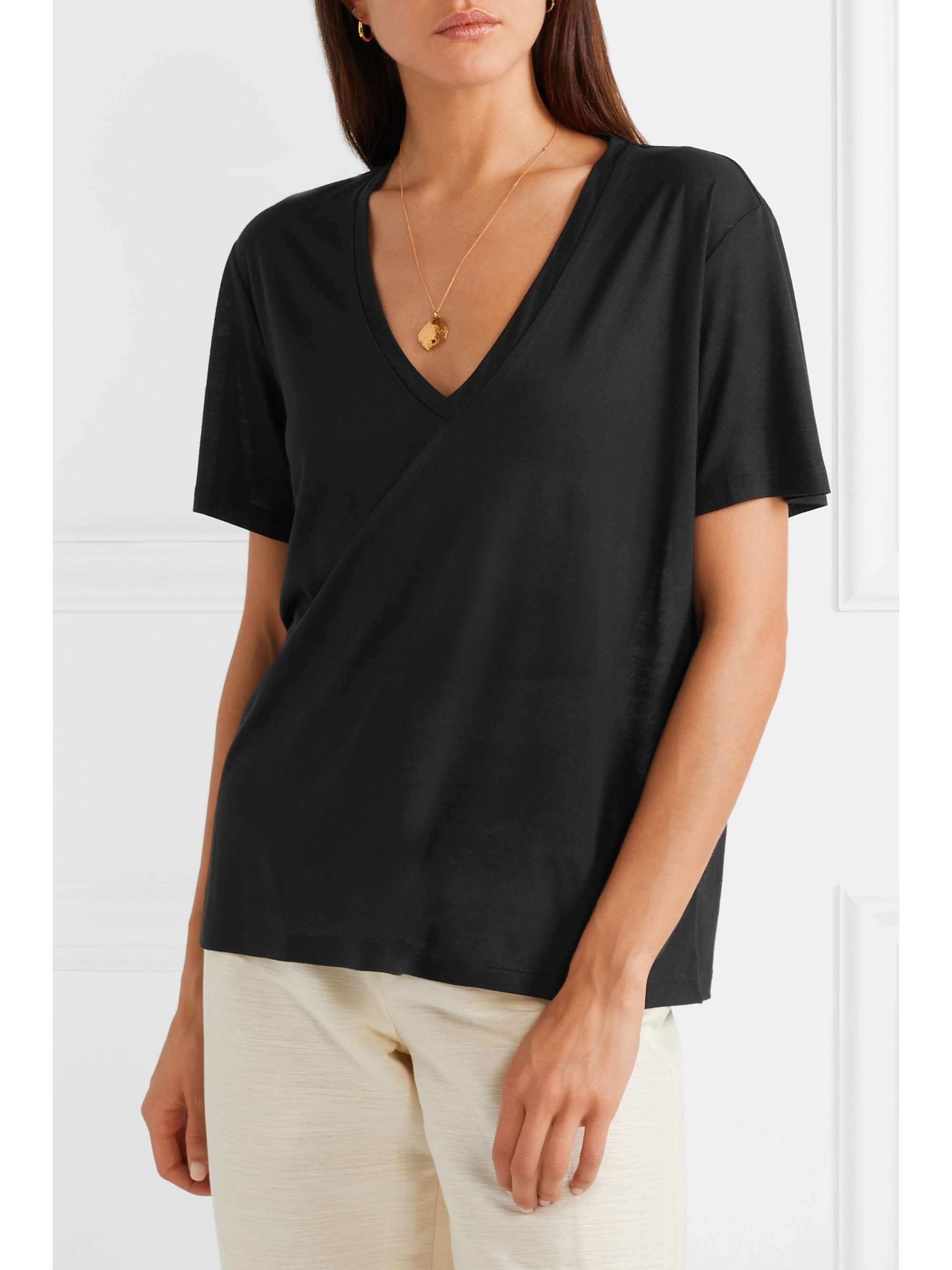 FRANCES DE LOURDES Frankie stretch-jersey T-shirt