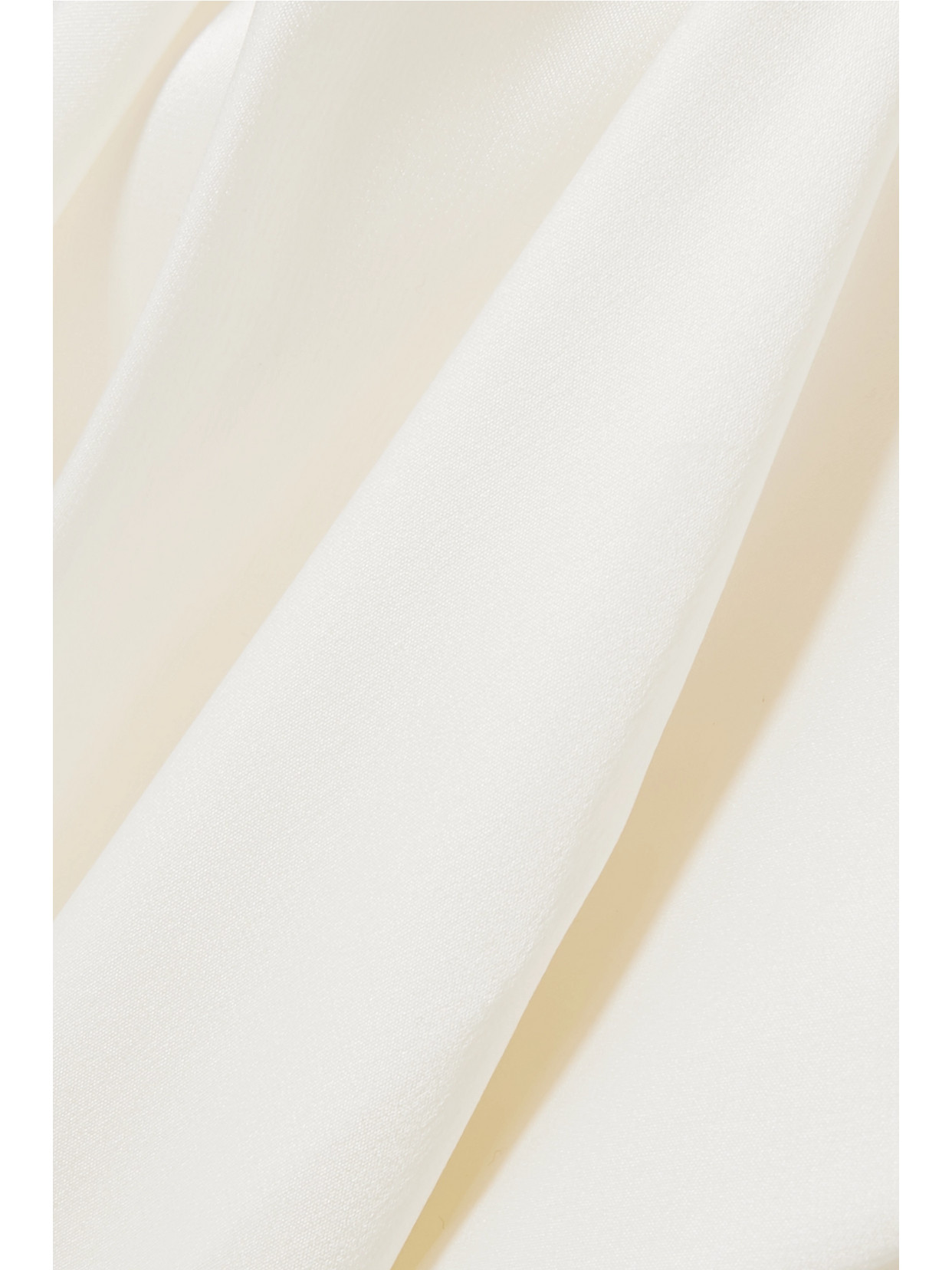 Temperley London Cape-effect Silk-satin Gown In Ivory