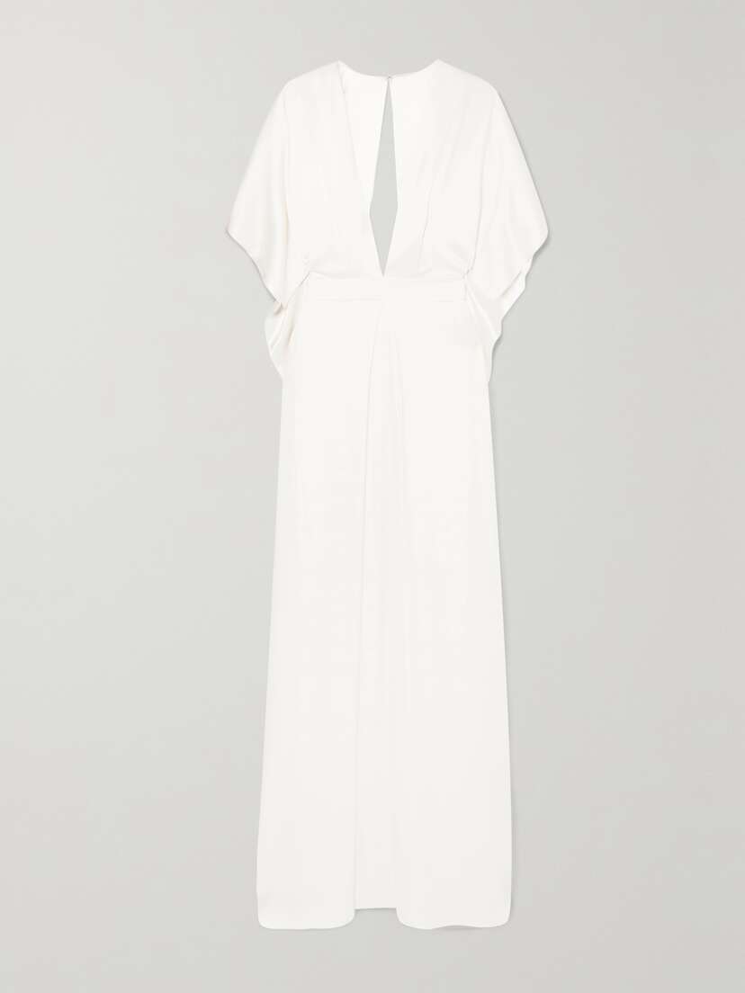 Temperley London Cape-effect Silk-satin Gown