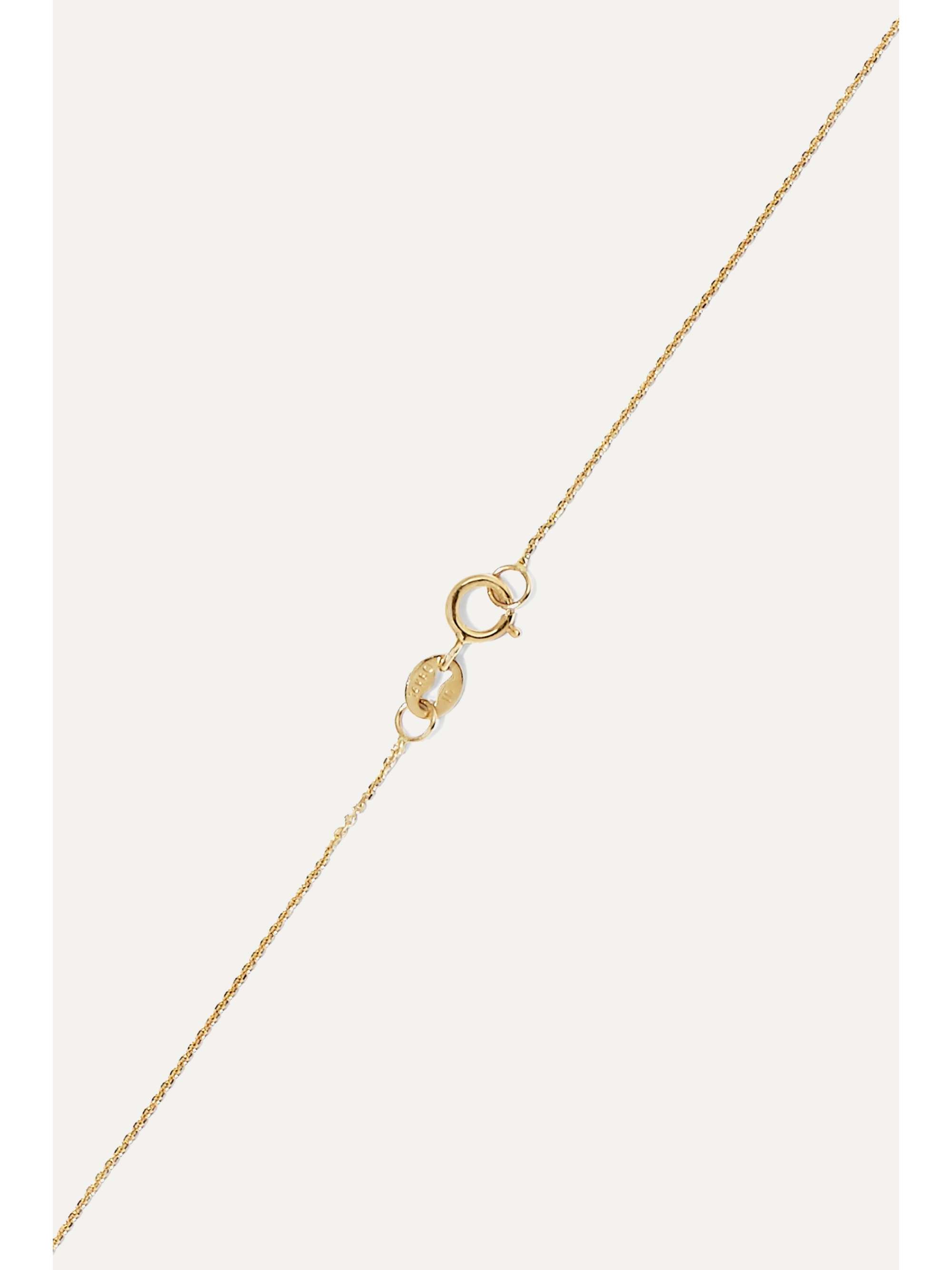 WWAKE Three Step Kette aus 14 Karat Gold mit Diamanten