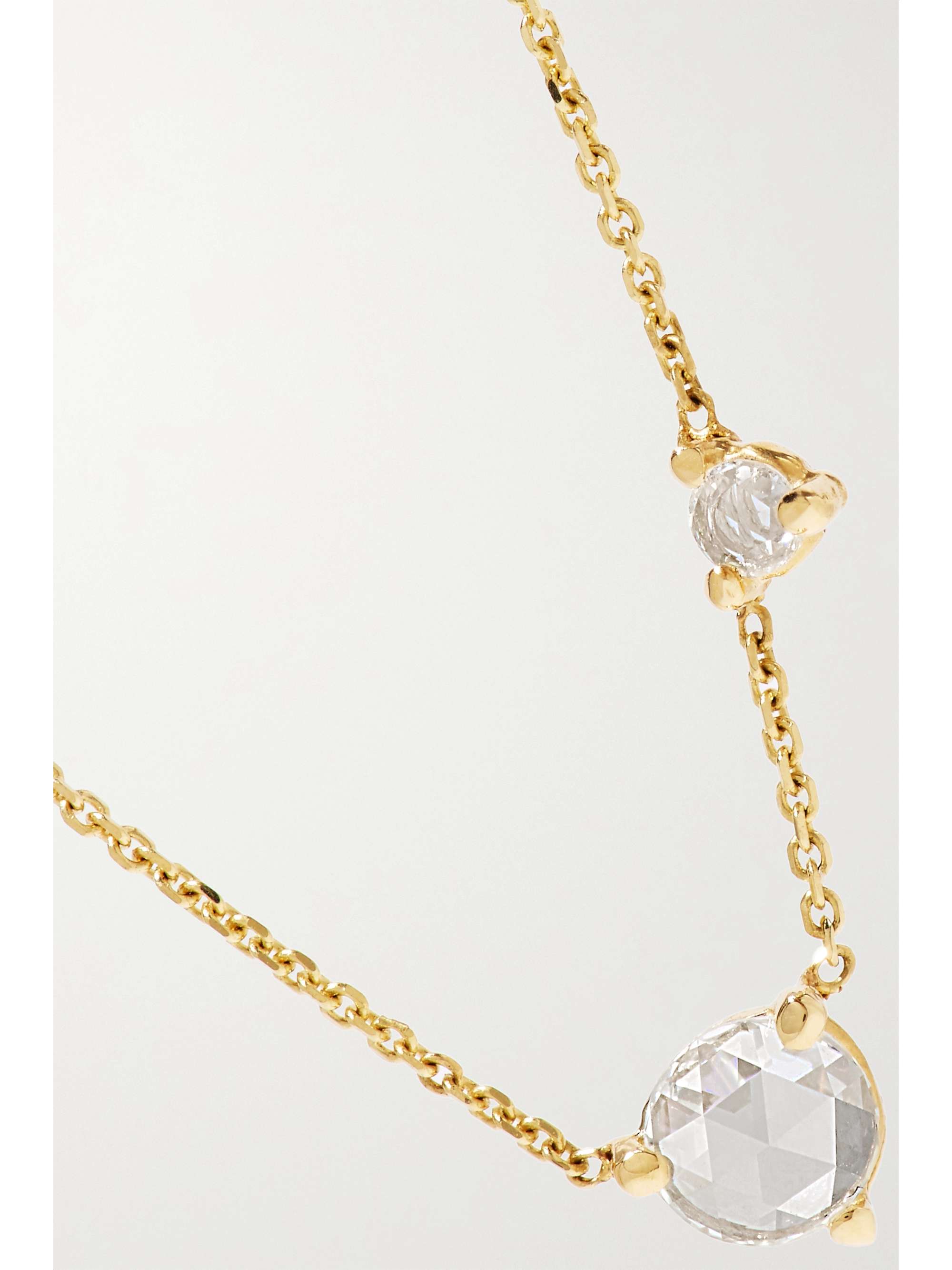 WWAKE Three Step Kette aus 14 Karat Gold mit Diamanten