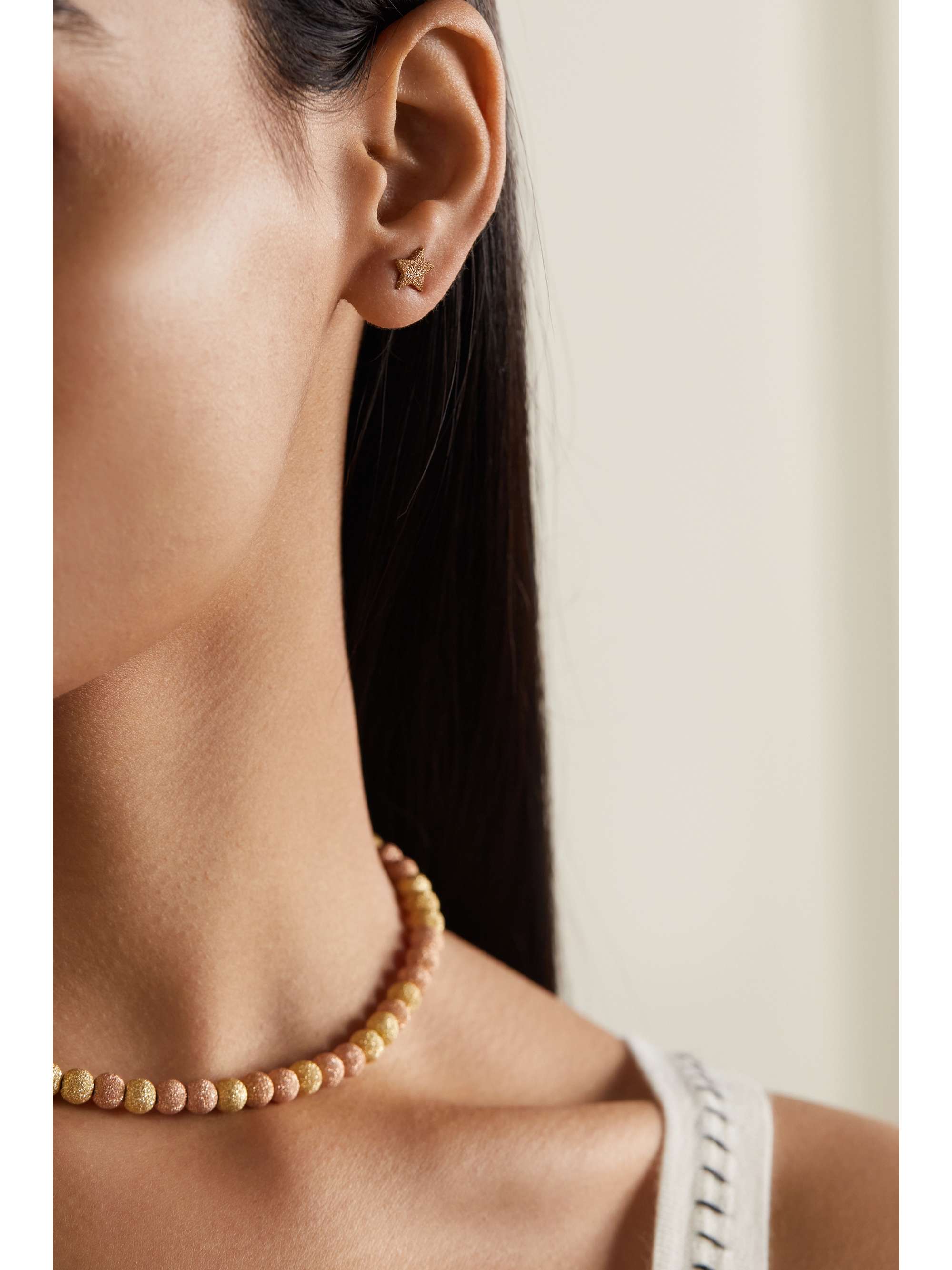 CAROLINA BUCCI 18-karat white gold earrings