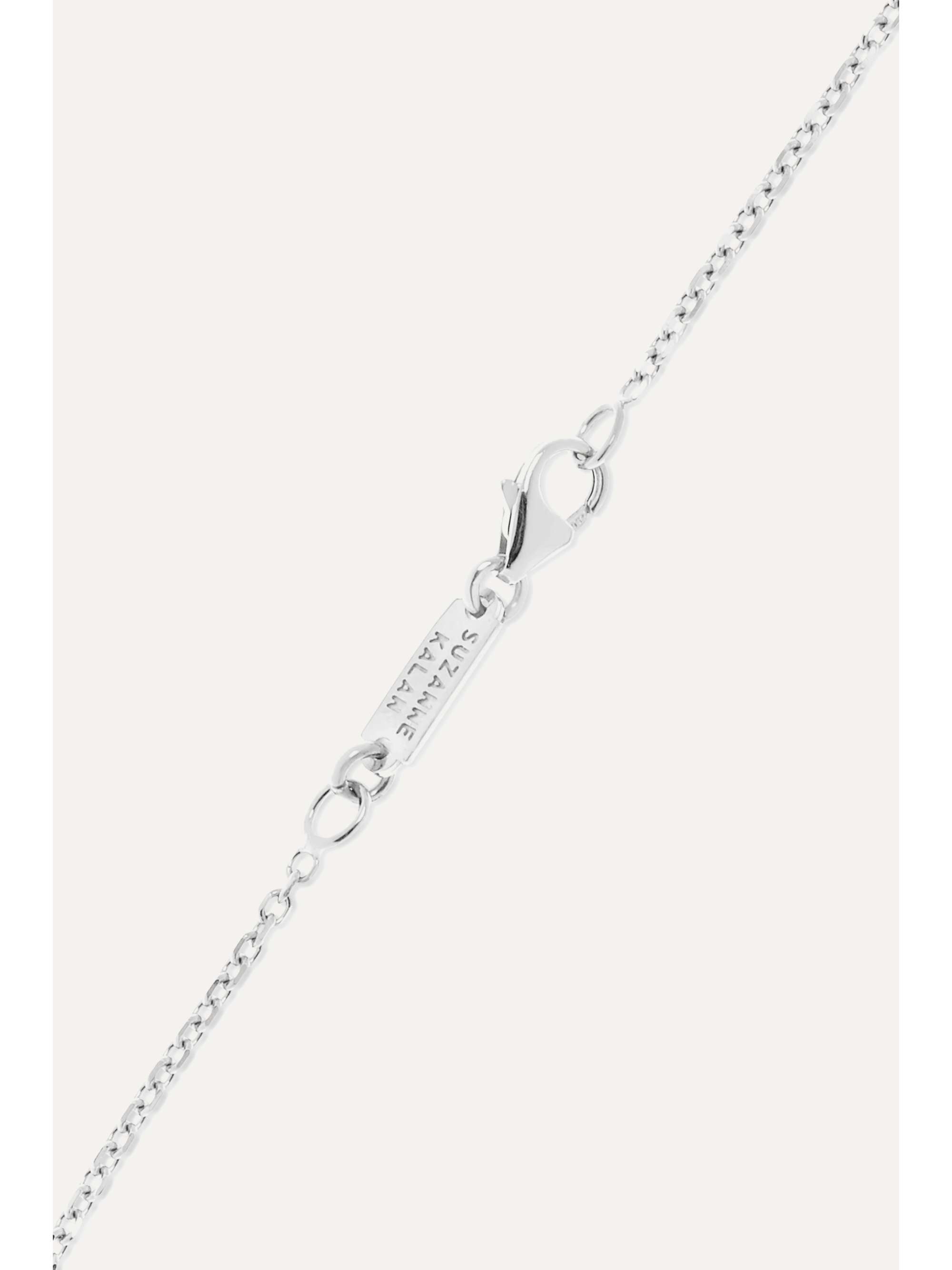 SUZANNE KALAN 18-karat white gold diamond necklace