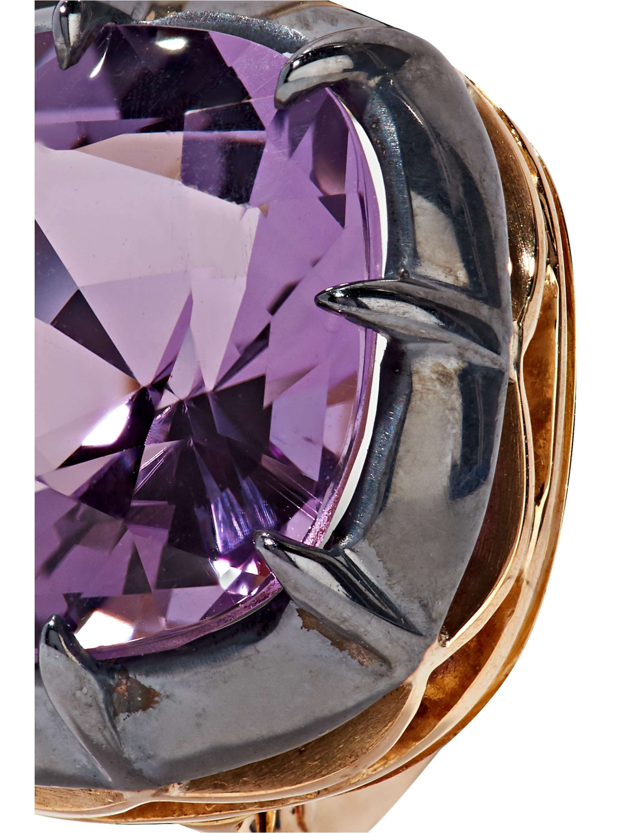 FRED LEIGHTON Collection 18-karat gold amethyst earrings