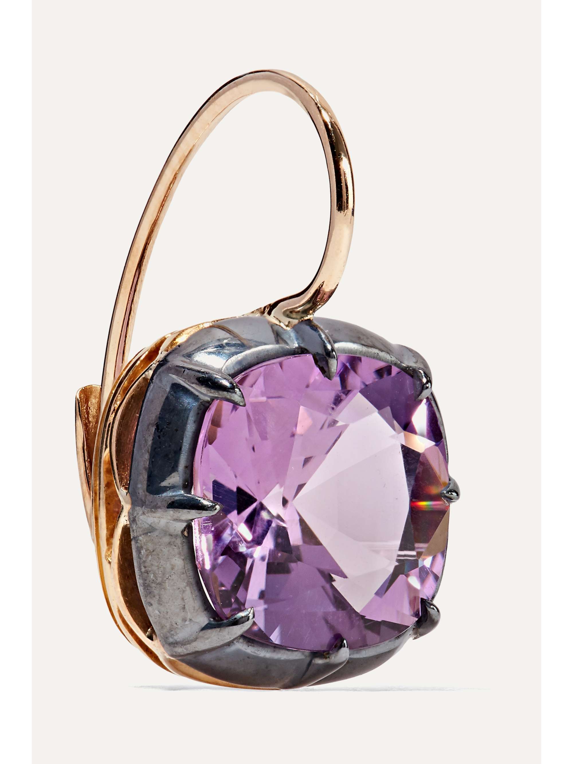 FRED LEIGHTON Collection 18-karat gold amethyst earrings