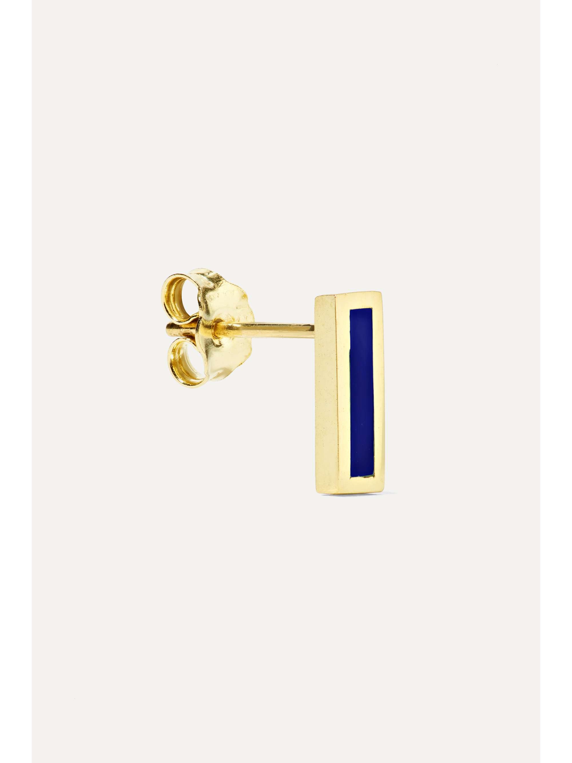 JENNIFER MEYER 18-karat gold lapis lazuli earrings