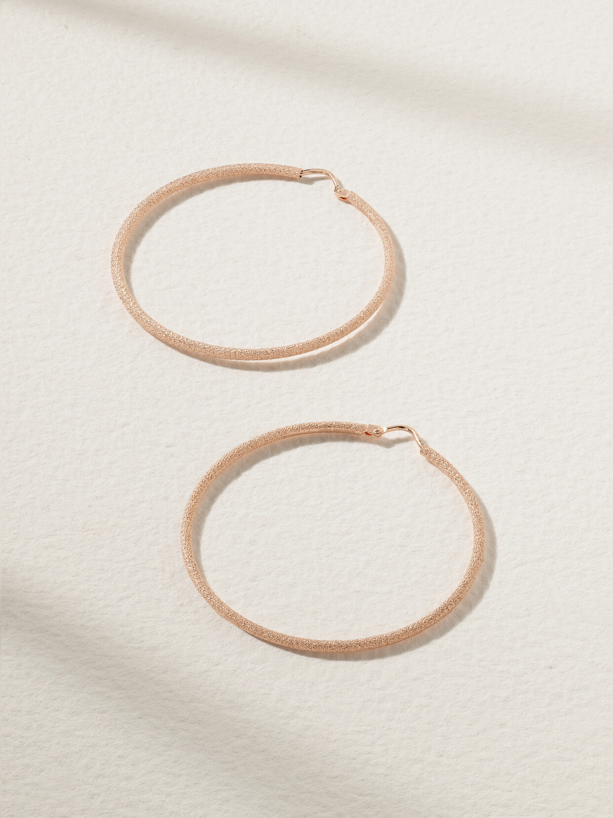 Shop Carolina Bucci Mirador 18-karat Rose Gold Hoop Earrings