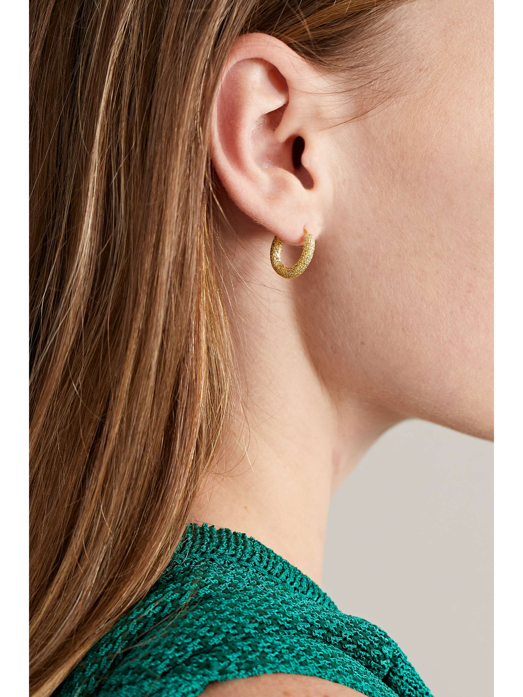 CAROLINA BUCCI 18-karat gold hoop earrings | NET-A-PORTER CAROLINA BUCCI 18-karat gold hoop earrings | NET-A-PORTER