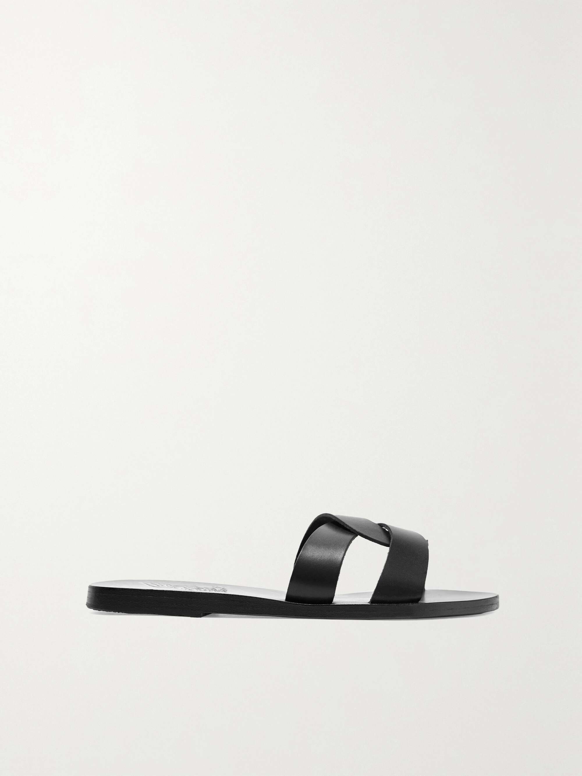 ANCIENT GREEK SANDALS Desmos cutout leather slides | NET-A-PORTER