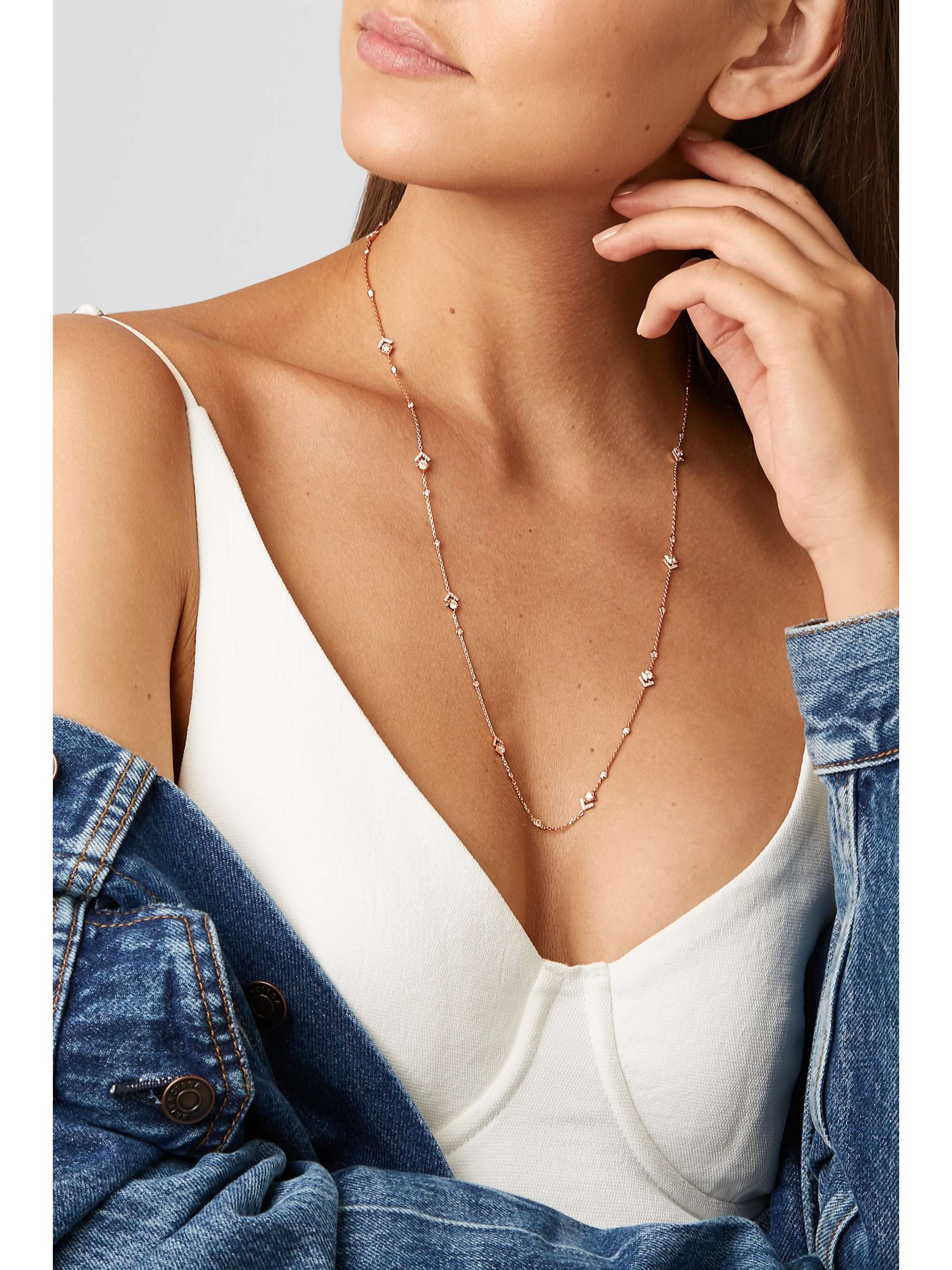 MESSIKA Collier en or rose 18 carats et diamants My Soul