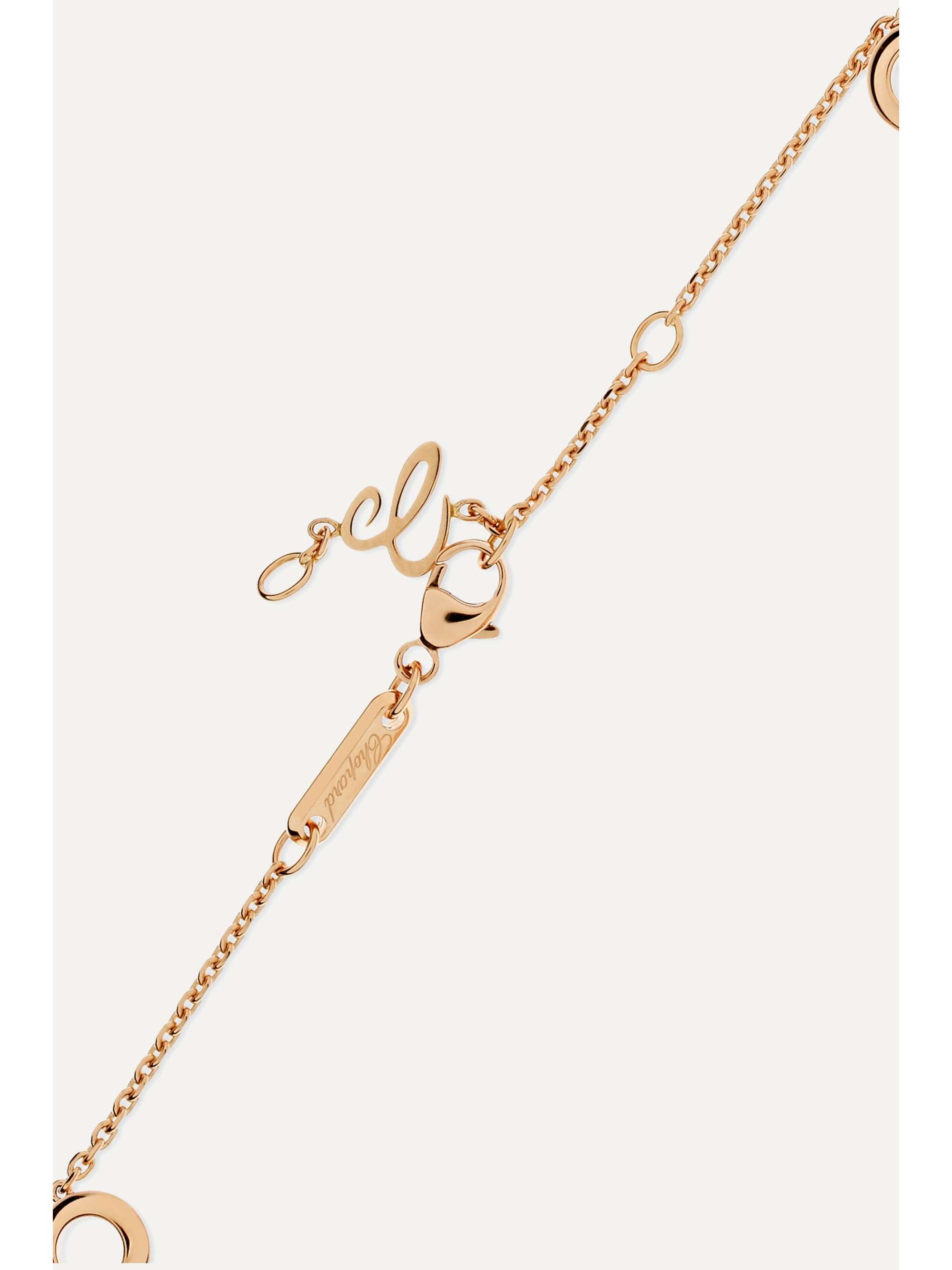 CHOPARD Happy Dreams 18-karat rose gold diamond bracelet