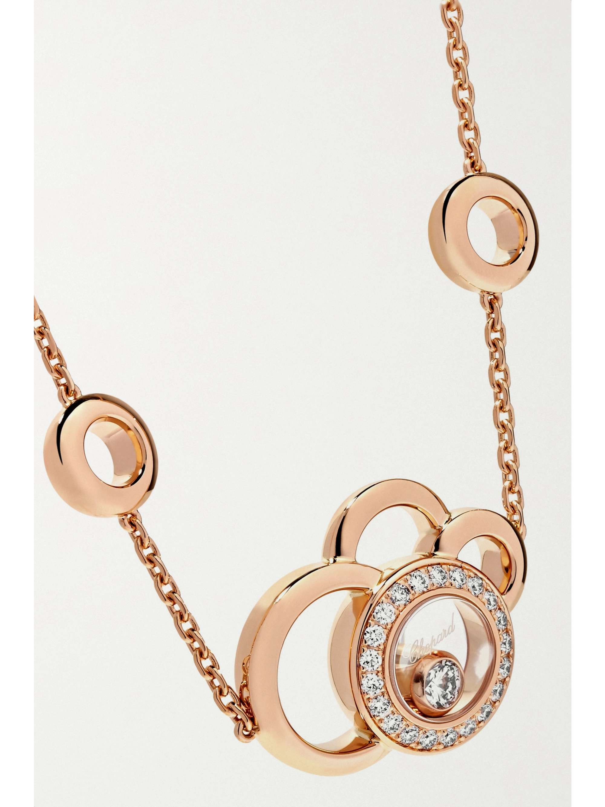 CHOPARD Happy Dreams 18-karat rose gold diamond bracelet